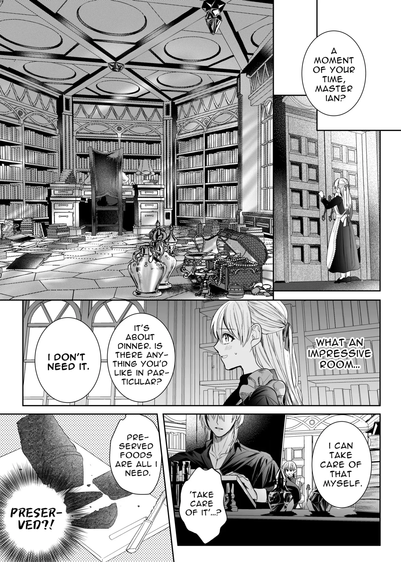 Majutsushi no Kakan | The Magician's Flowery Cage page 19 original parody - maid kissing hentai manga - read online free