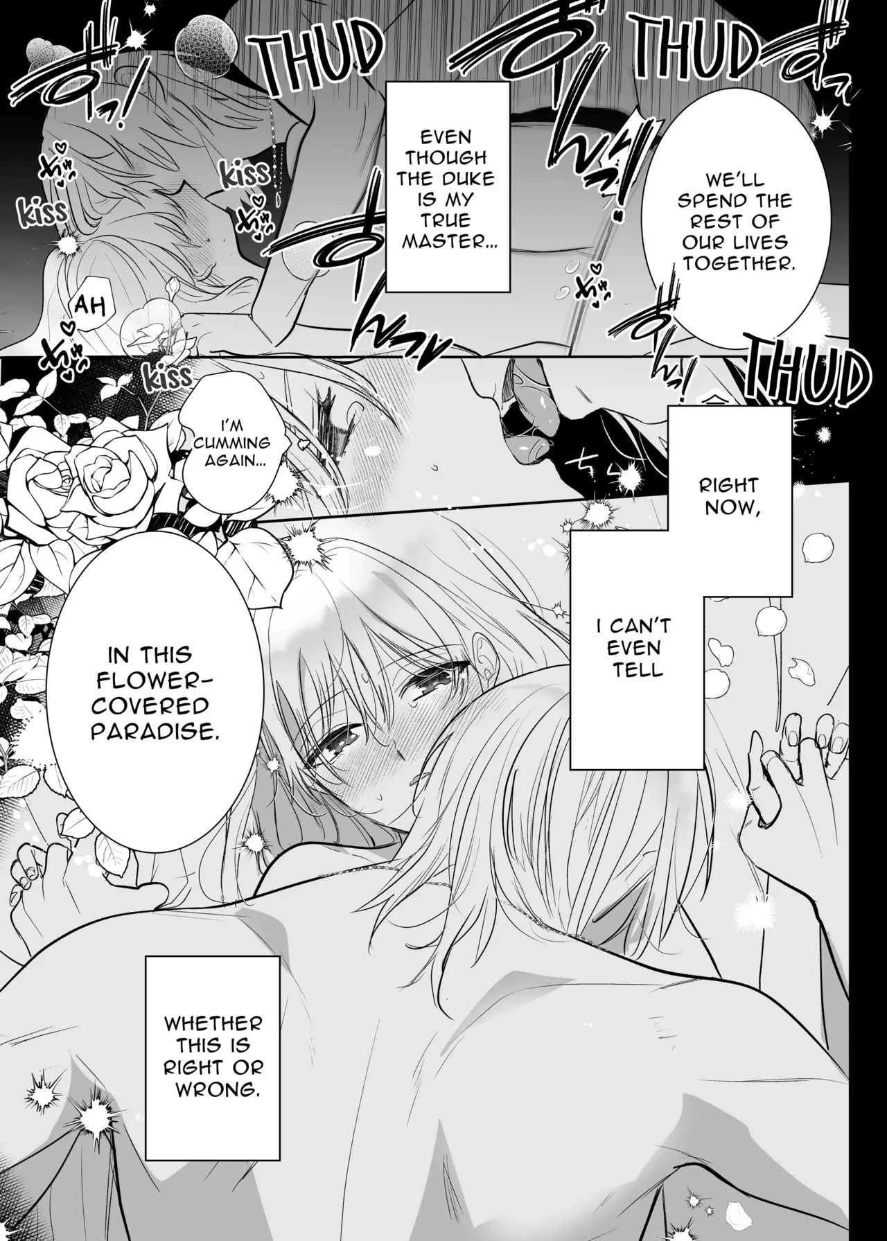 Majutsushi no Kakan | The Magician's Flowery Cage page 62 original parody - maid kissing hentai manga - read online free
