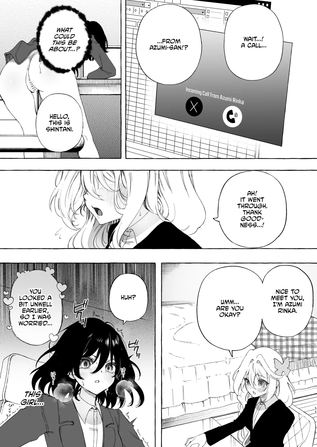 Mimi de Koishita Douryou page 11 original parody - yuri kissing hentai manga - read online free