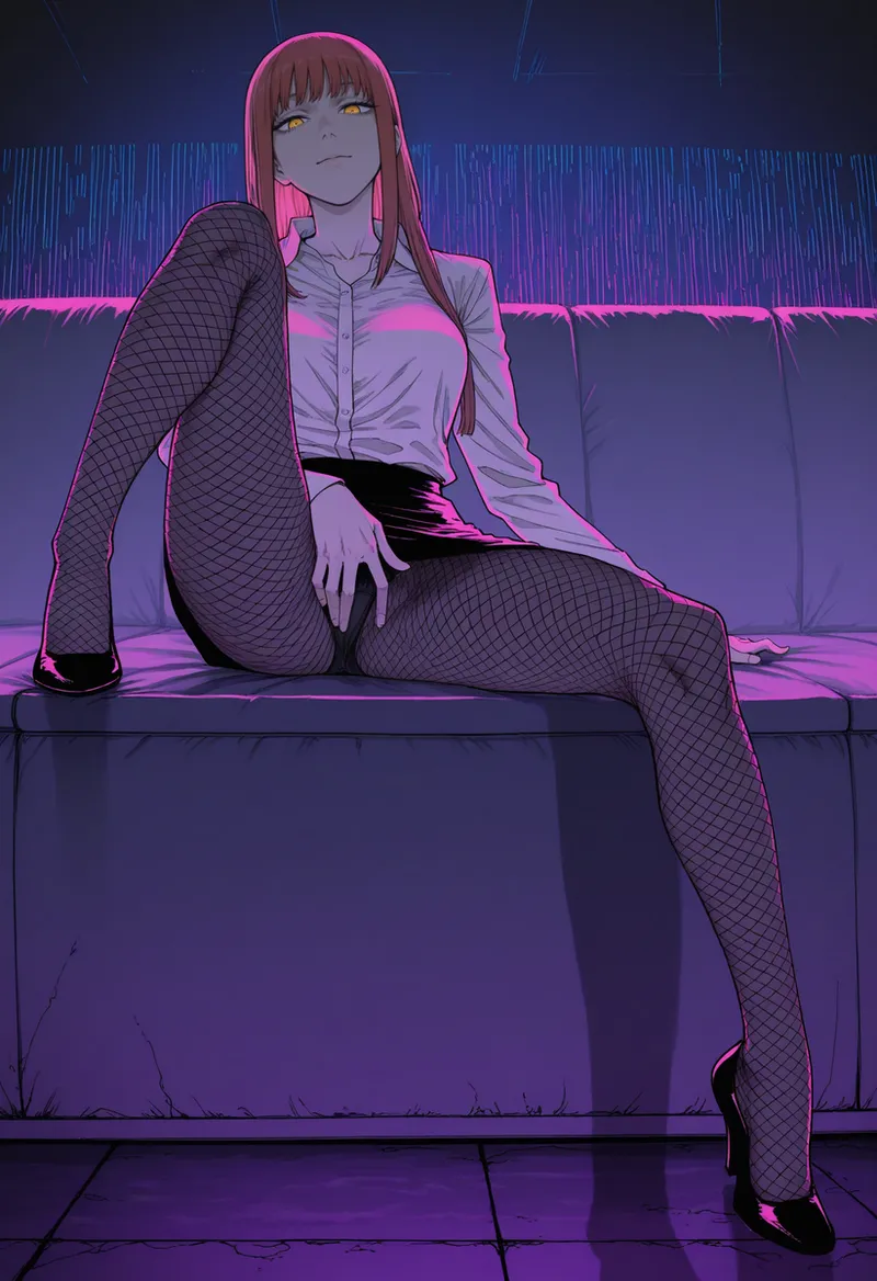 Zloimakak page 154 featuring makima chainsaw man parody - ai generated hentai manga - read online free