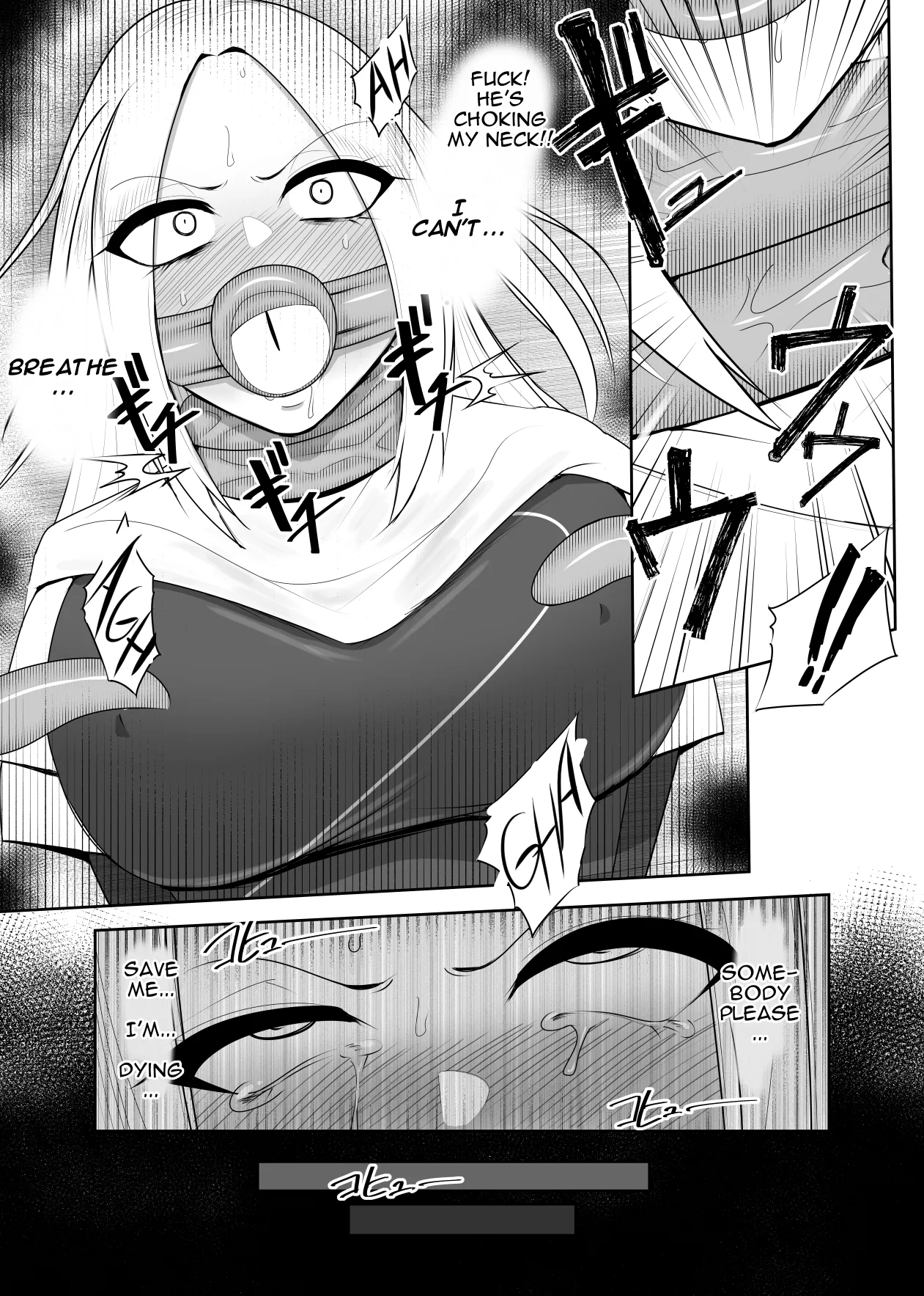 Shokushu Kisei Nasusubenaku Kuppuku Saserreru Onna Majutsushi | Tentacle Parasite - A female sorceress is helplessly subjugated page 9 original parody - sole female blindfold hentai manga - read online free