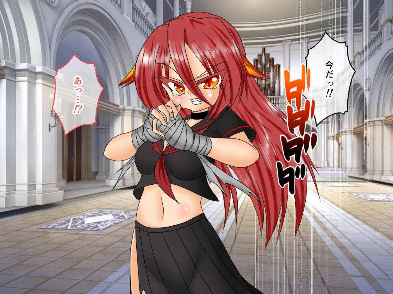 風紀剣士アサギ CGノベル版 前編 ～セクハラ攻撃なんかに屈しない！白濁まみれの大冒険!?～ page 77 original parody - bondage thigh high boots hentai manga - read online free