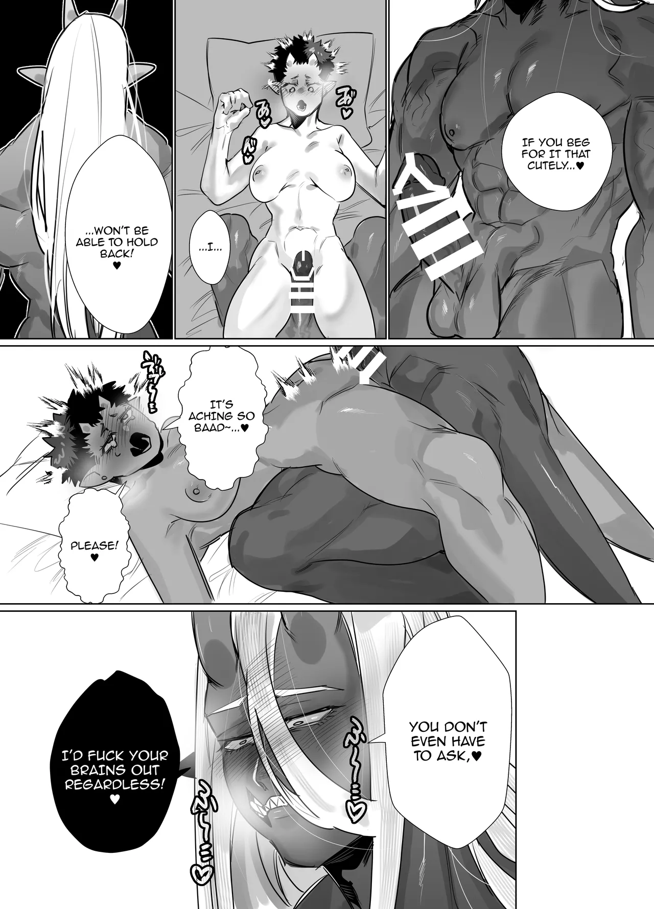 Gokusotsu no Senpai ga Kouhai no Deka Otoko ni Doroddoro ni Okasareru Hanashi / Story About A Prison Guard Senpai Getting Fucked Sloppy By Her Huge Kouhai page 16 original parody - oni scar hentai manga - read online free