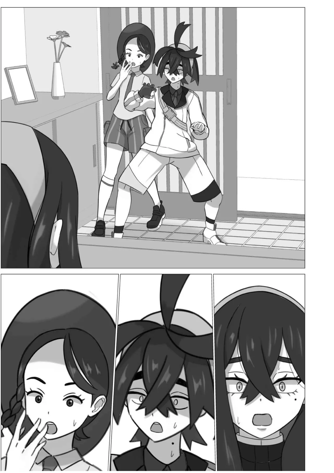 A sound of rushing liquid echoes throughout Kitakami page 21 featuring kieran pokemon parody - beauty mark no penetration hentai manga - read online free