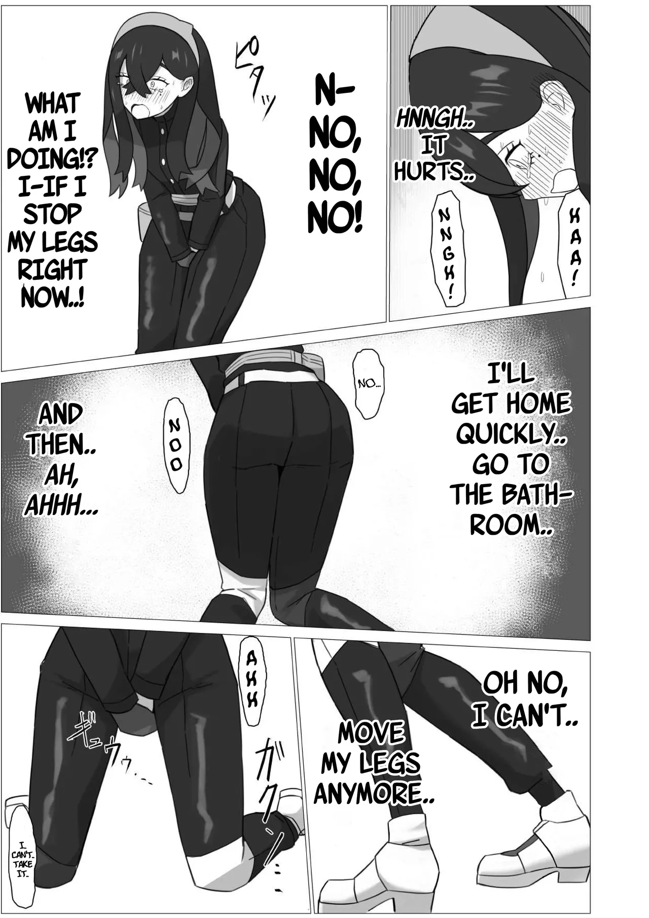 A sound of rushing liquid echoes throughout Kitakami page 9 featuring kieran pokemon parody - urination beauty mark hentai manga - read online free