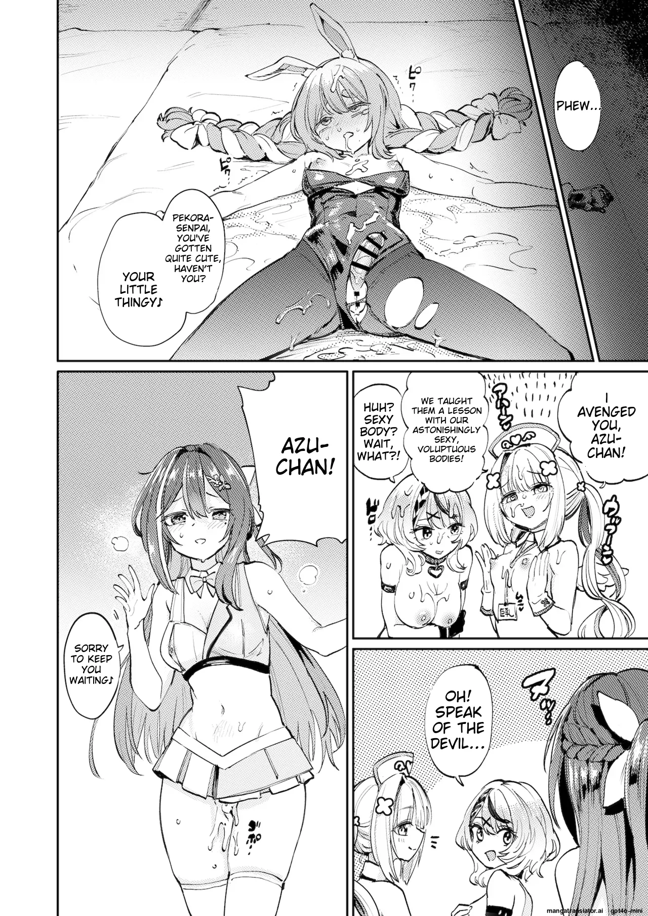 Hatsujou Usagi Rinkan Matsuri 2 Koyasai Hen page 27 featuring usada pekora hololive parody - futanari group hentai manga - read online free