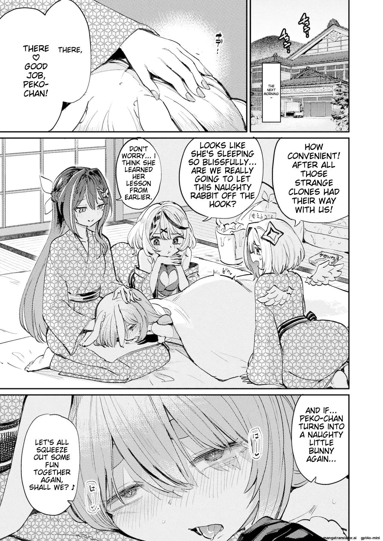 Hatsujou Usagi Rinkan Matsuri 2 Koyasai Hen page 32 featuring usada pekora hololive parody - futanari group hentai manga - read online free