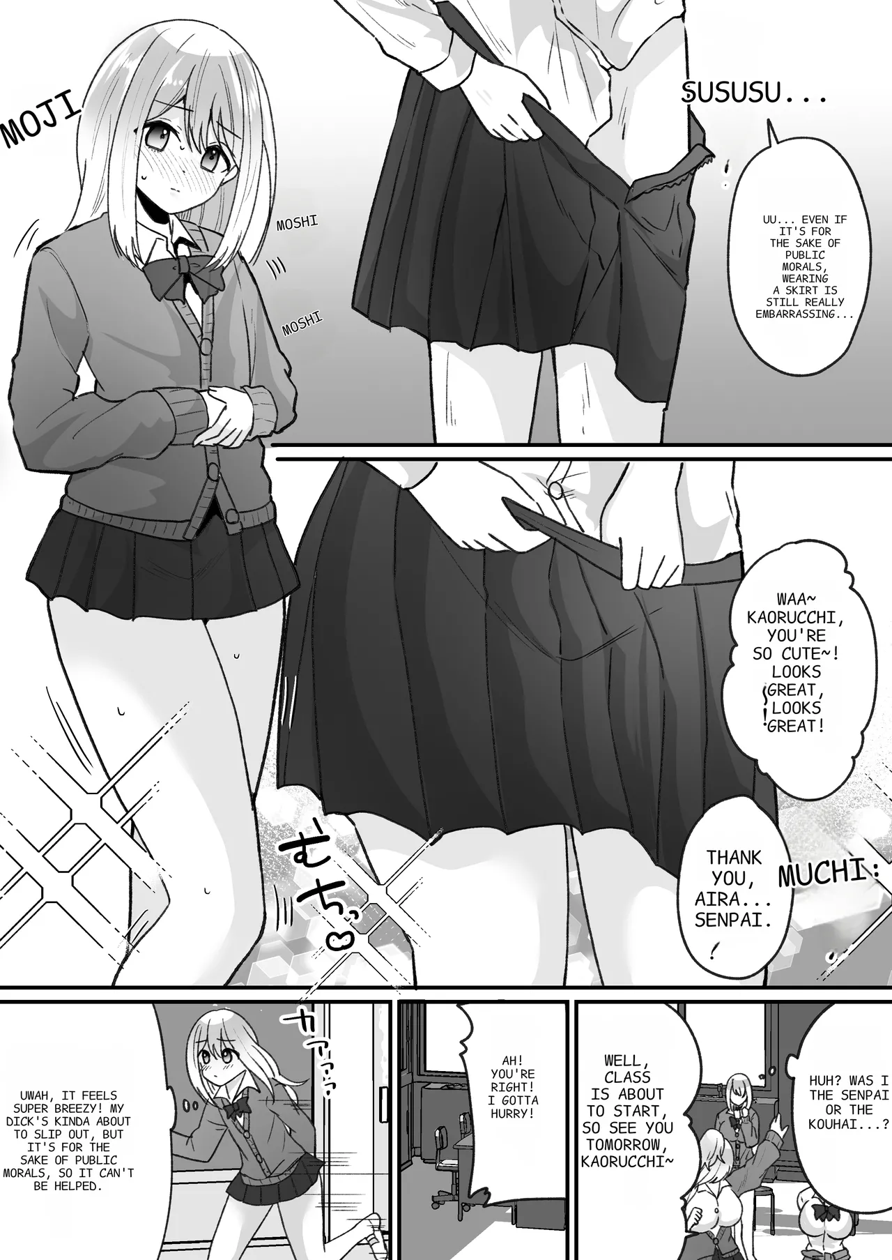 Becoming a Gal in a Morals Inspection page 9 original parody - nakadashi paizuri hentai manga - read online free