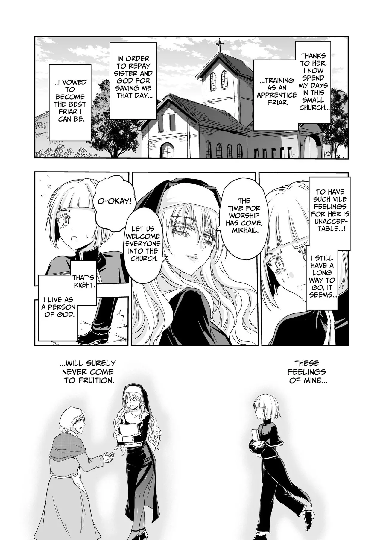 [Palace Inubousaki (Sister Maria Rosetta)] Shitsurakuen ~Haitoku ni Ochiru Seijo~ | Paradise Lost ~A Saint's Descent Into Immorality~ [Digital] [English] [tsuyoshi] page 10 original parody - gloves beauty mark hentai manga - read online free