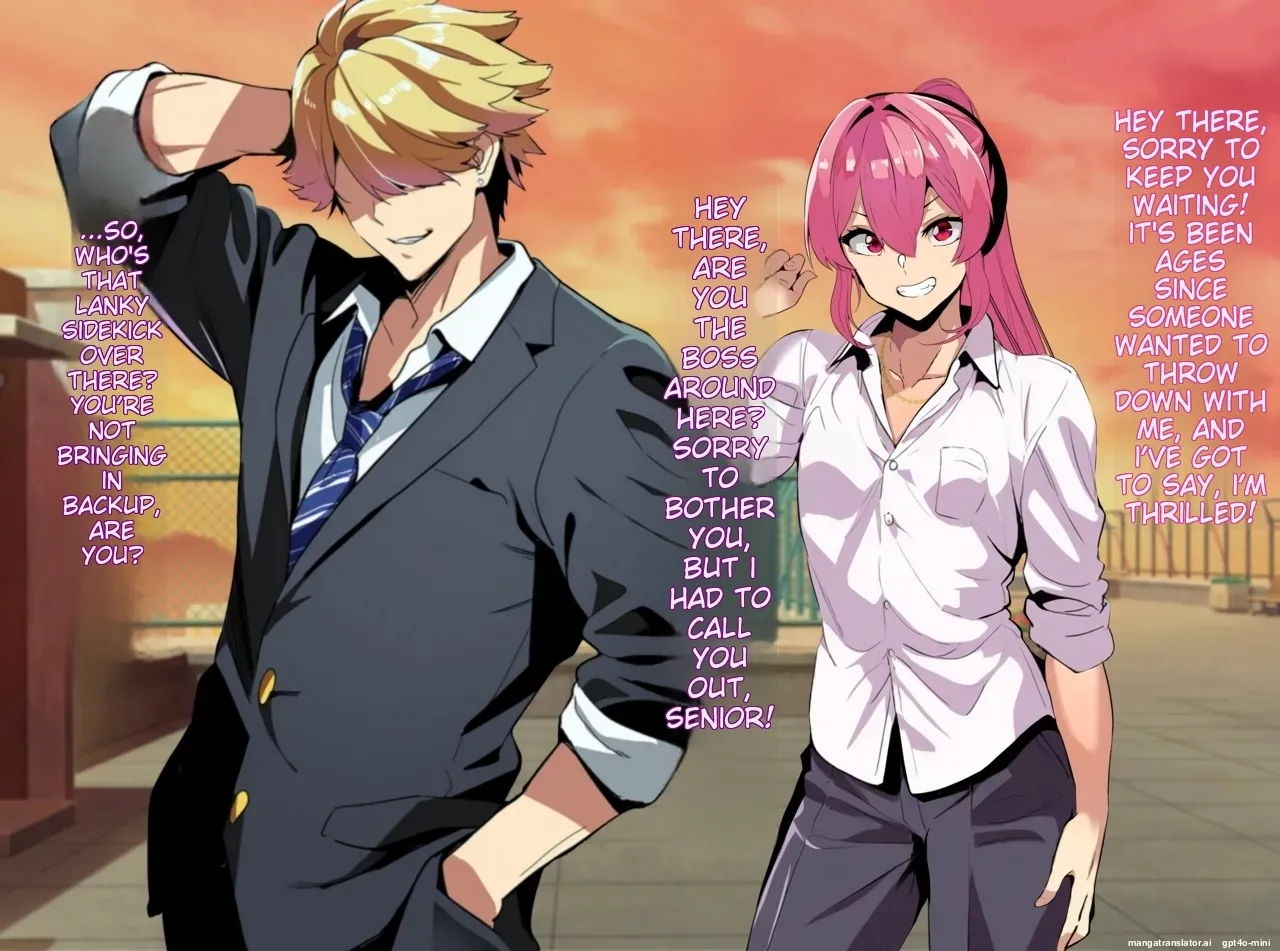 A female boy who lost a fight, a strong male who transferred schools, and a close female friend whom he admires is made to fall for him - Page 10