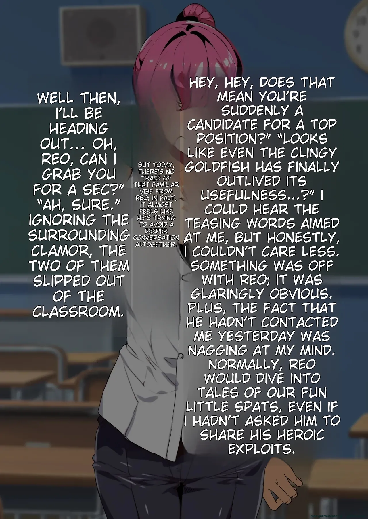 A female boy who lost a fight, a strong male who transferred schools, and a close female friend whom he admires is made to fall for him - Page 17