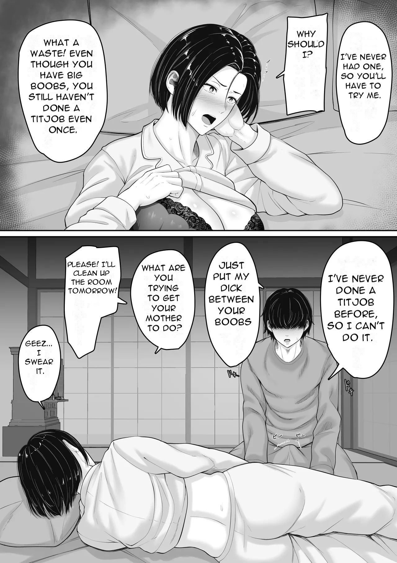 [Kuruto] Kimottama Kaa-chan to Kenka Bakari no Neet no Ore ga Kaa-san ni Nakadashi shite kara Nakayoku natta Hanashi - A story about How I, A NEET Who Always Fought with My Gutsy Mother, [English][DarklordMTLs] page 12 original parody - sole female sole male hentai manga - read online free