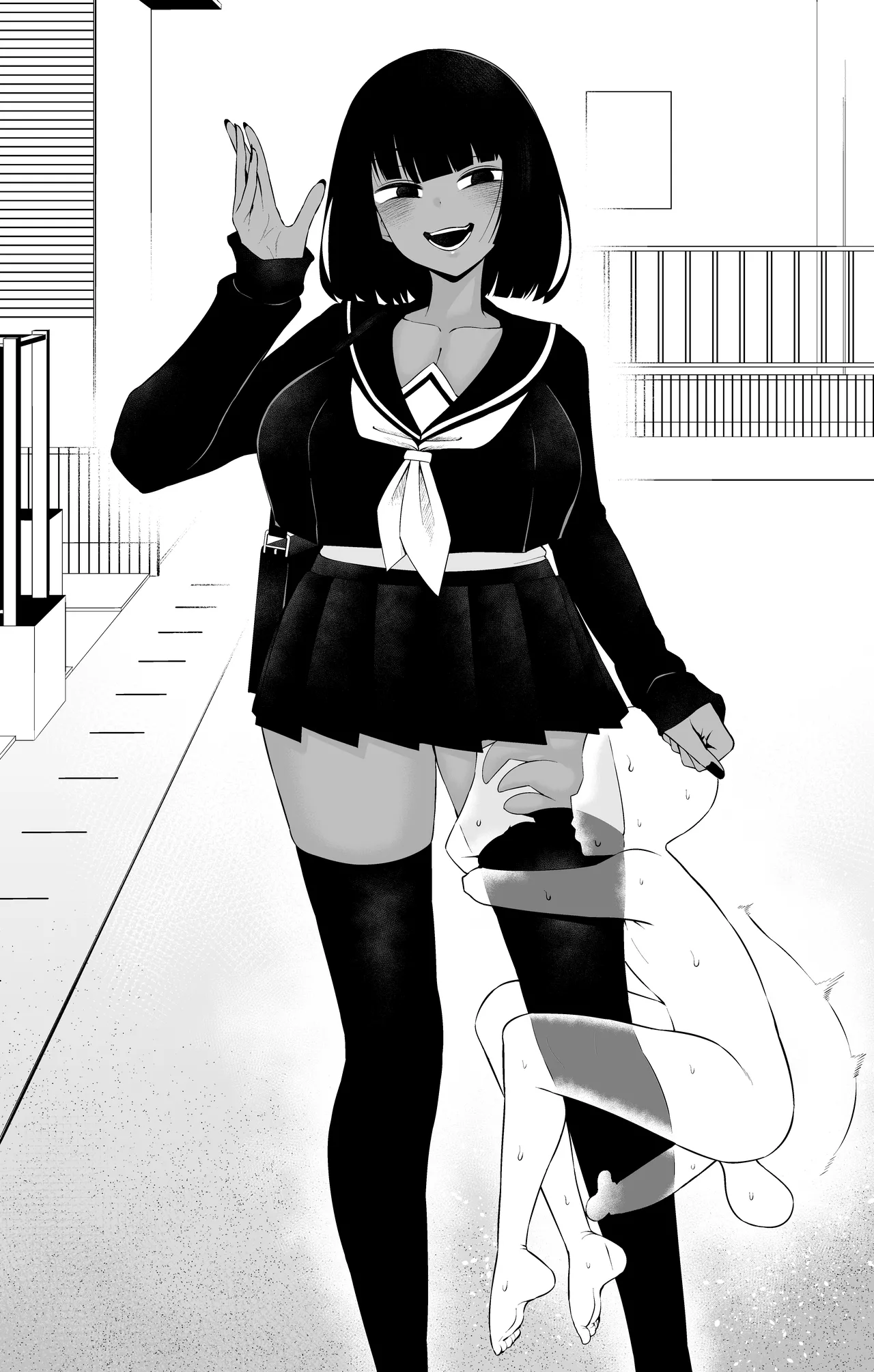 [Ankoman] [Kokukoku-san wa shirajirashī 19. 1-Wa page 9 original parody - sole female stockings hentai manga - read online free