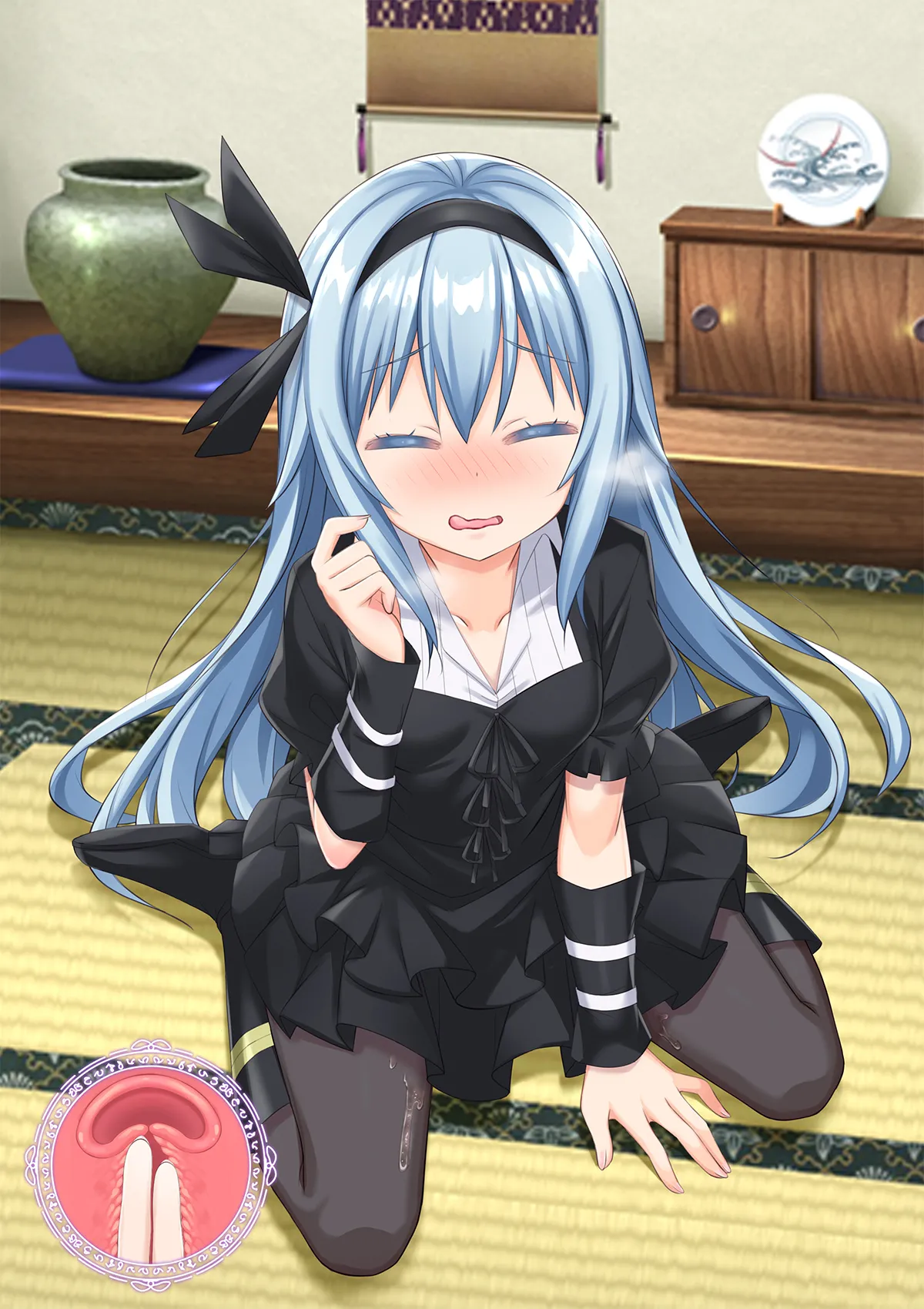 Bishoujo Body de GothLoli Maou ni Les Choukyou Sare Mesu Ochita Ken page 220 featuring rimuru tempest tensei shitara slime datta ken parody - mosaic censorship pantyhose hentai manga - read online free