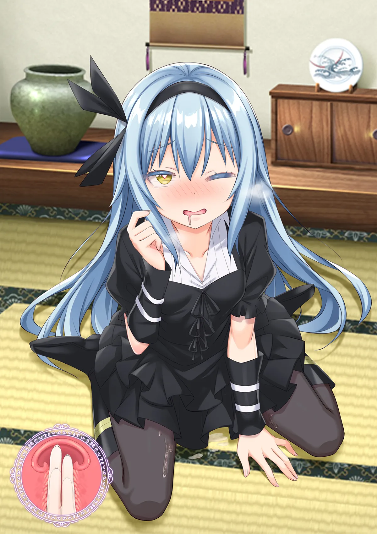 Bishoujo Body de GothLoli Maou ni Les Choukyou Sare Mesu Ochita Ken page 223 featuring rimuru tempest tensei shitara slime datta ken parody - mosaic censorship pantyhose hentai manga - read online free