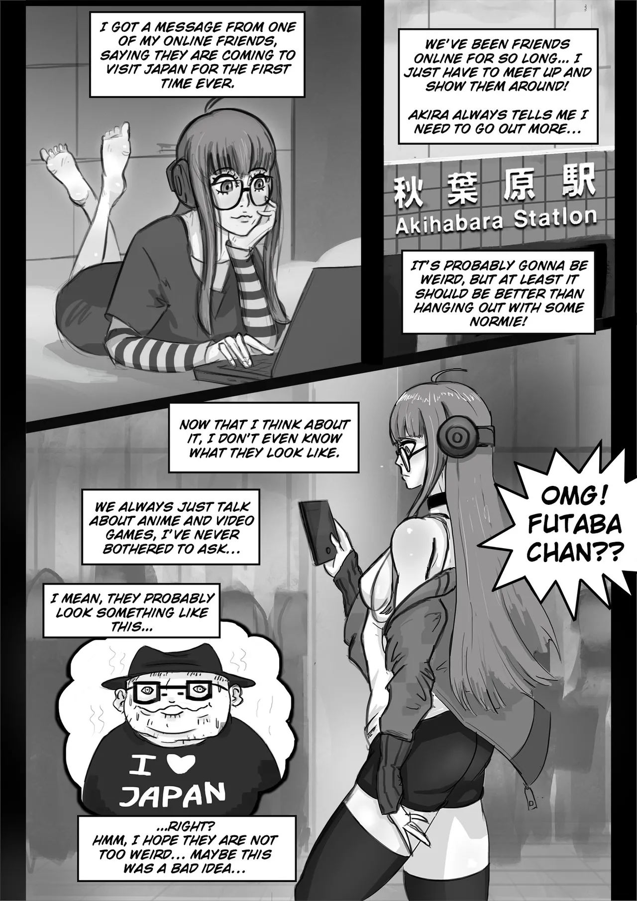 Futaba meets a foreigner - Page 1