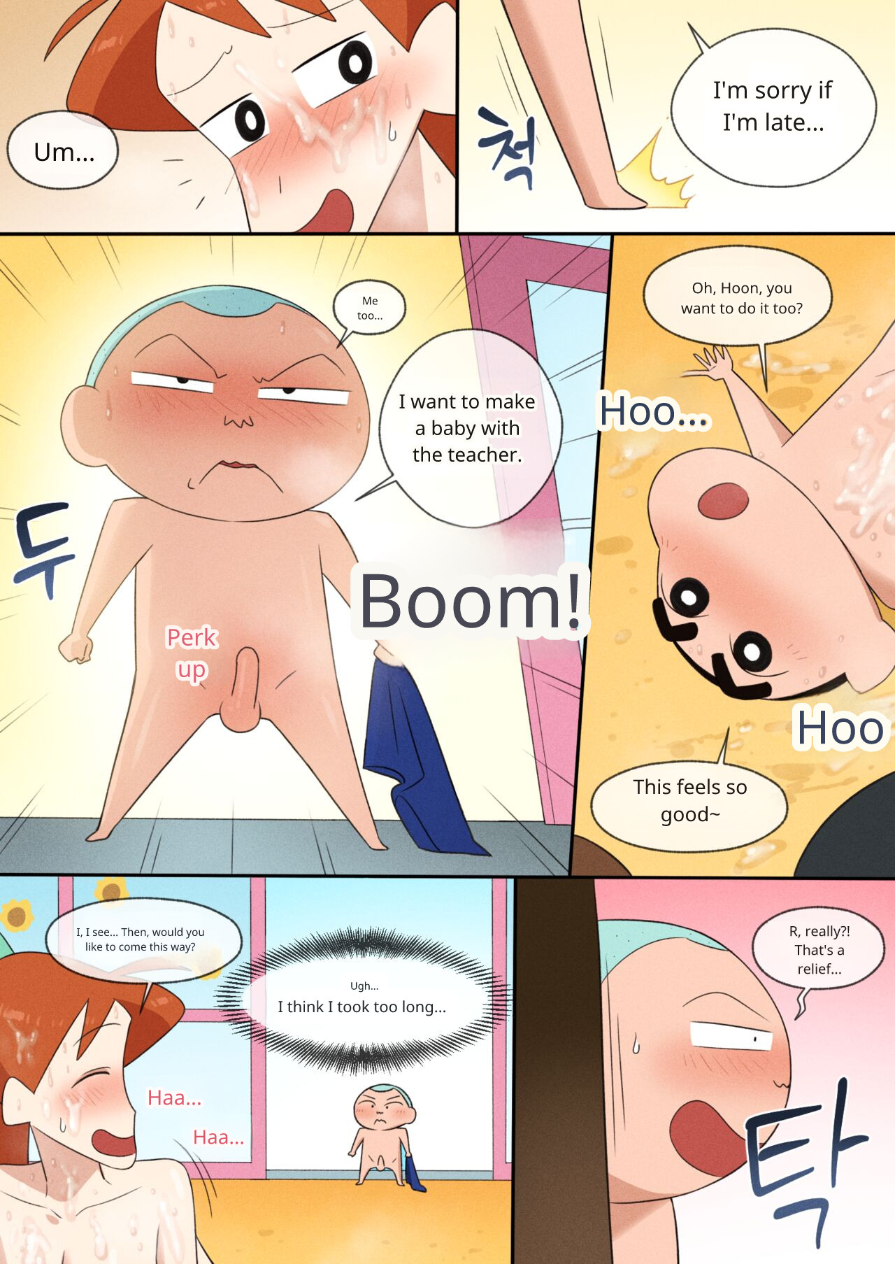 Teacher Chae Seong-ah teaches sex education page 11 featuring shinnosuke nohara crayon shin-chan parody - rough translation teacher hentai manga - read online free