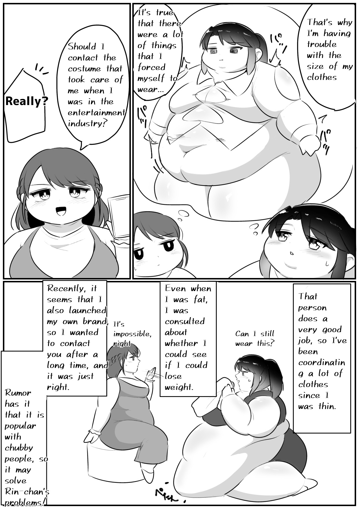 Longing for softness page 119 original parody - bbw weight gain hentai manga - read online free