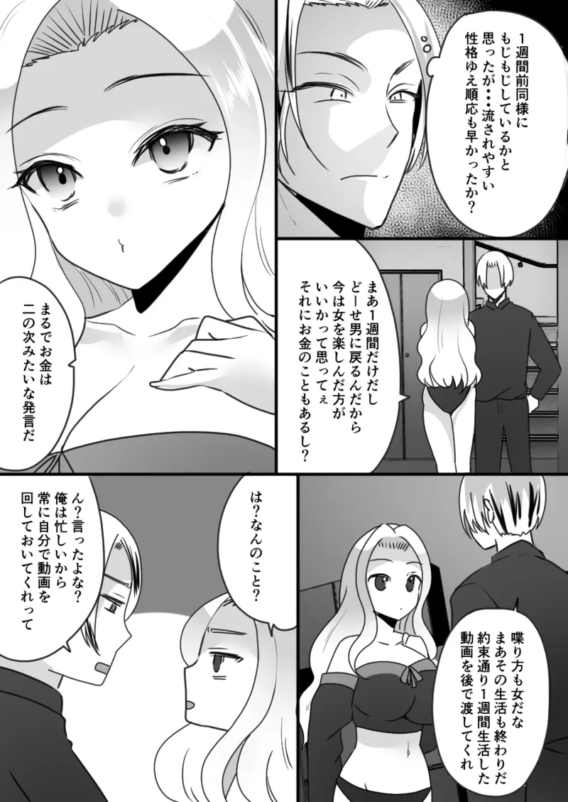Dining bar TS If you spend a week to be a female and get a million yen page 22 original parody - nakadashi x-ray hentai manga - read online free