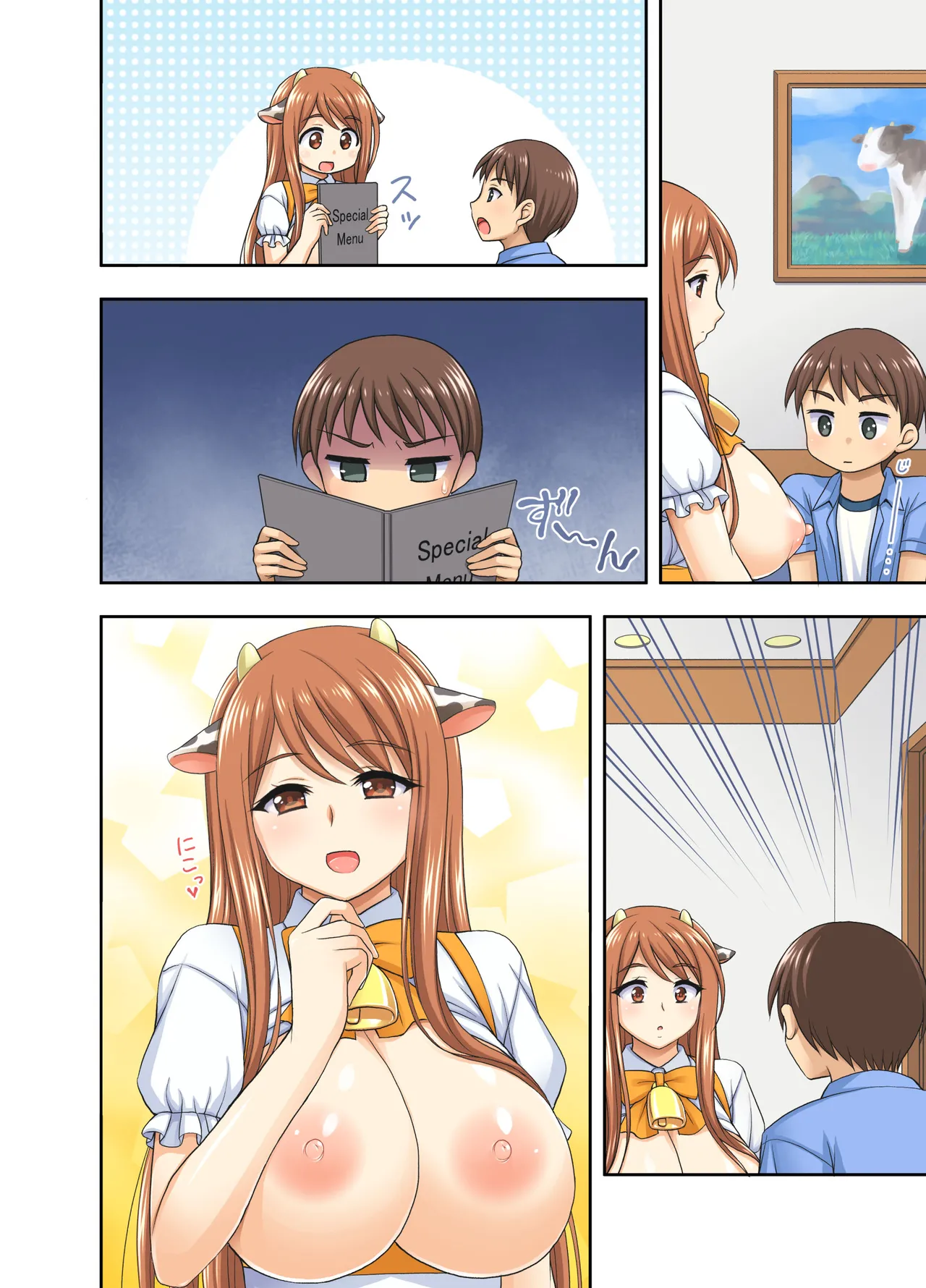 Ushimusume Kissa | 牛娘咖啡 page 38 original parody - full color big breasts hentai manga - read online free