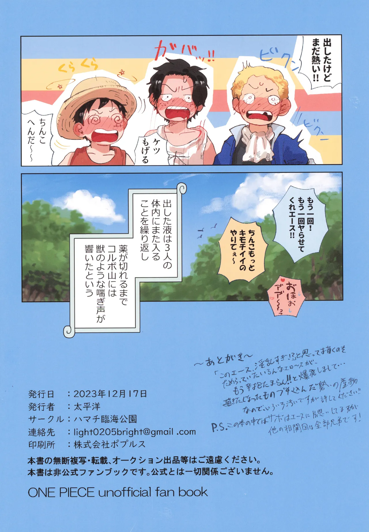 Shokushu × Ace Sabo & Luffy biyaku 3P hon - Page 12