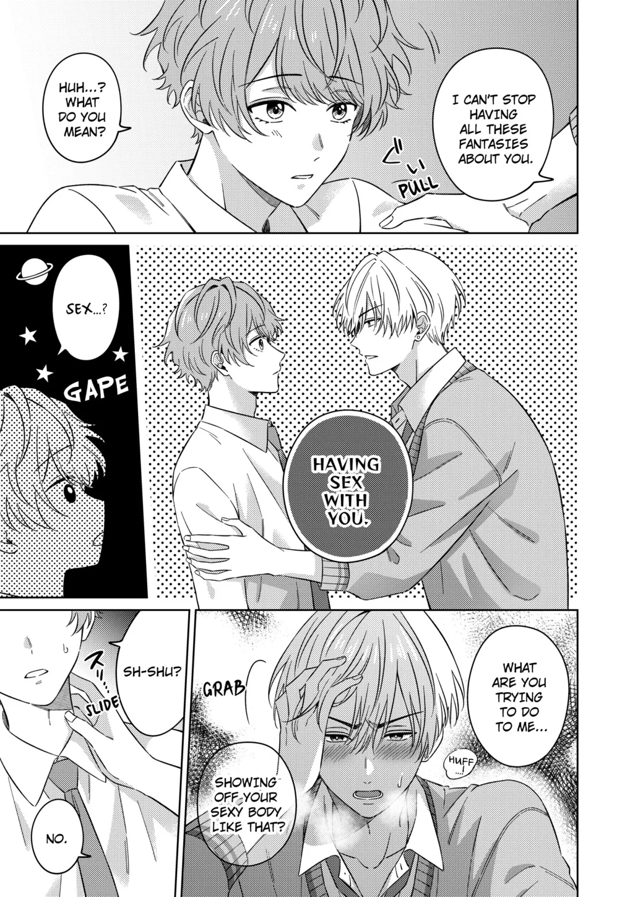 [Naruse Yori] Nanami-kun no Fukenzen na Mousouheki | Nanami's Indecent Fantasies Chapter 1-6 [English] page 18 - full censorship yaoi hentai manga - read online free