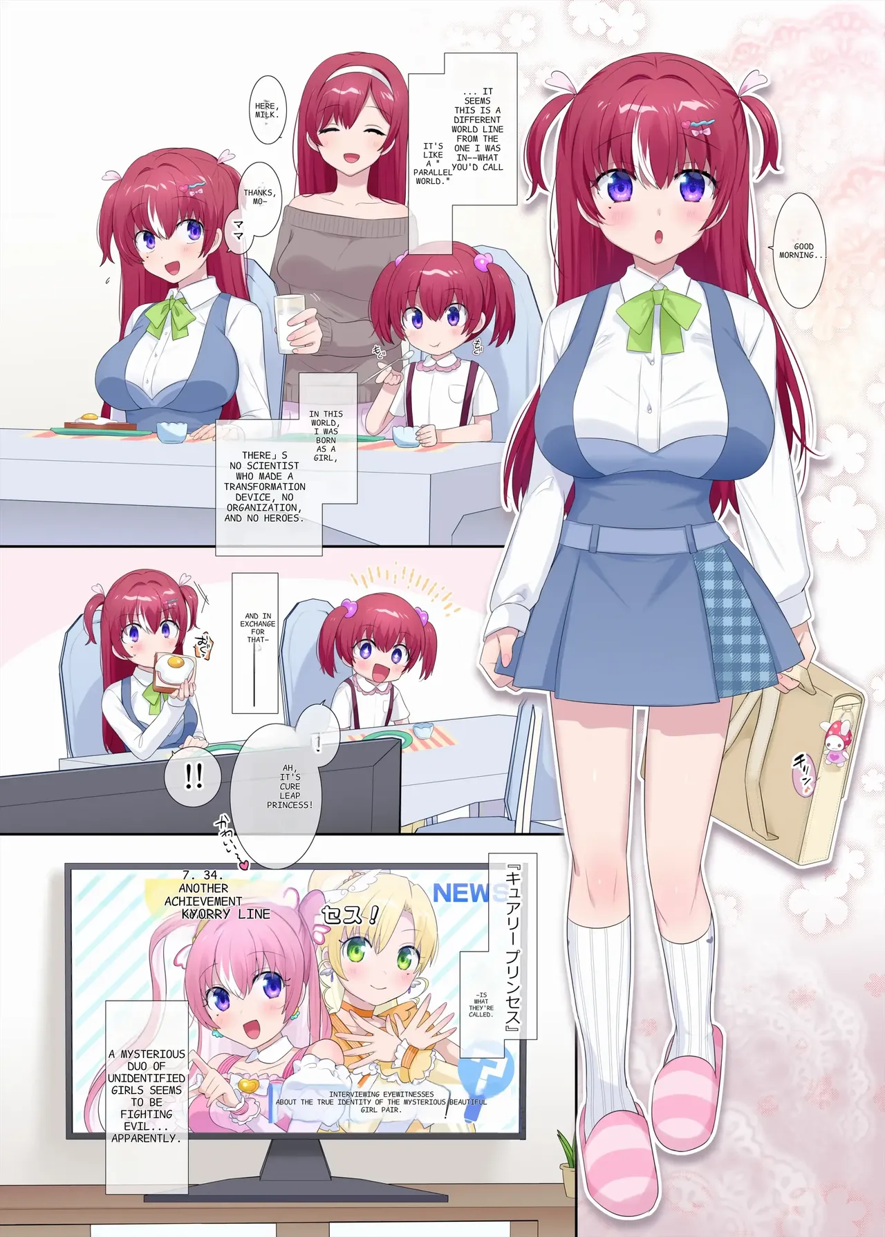 Parallel⇔Change! Hero⇔Heroine TS page 12 original parody - nakadashi full color hentai manga - read online free