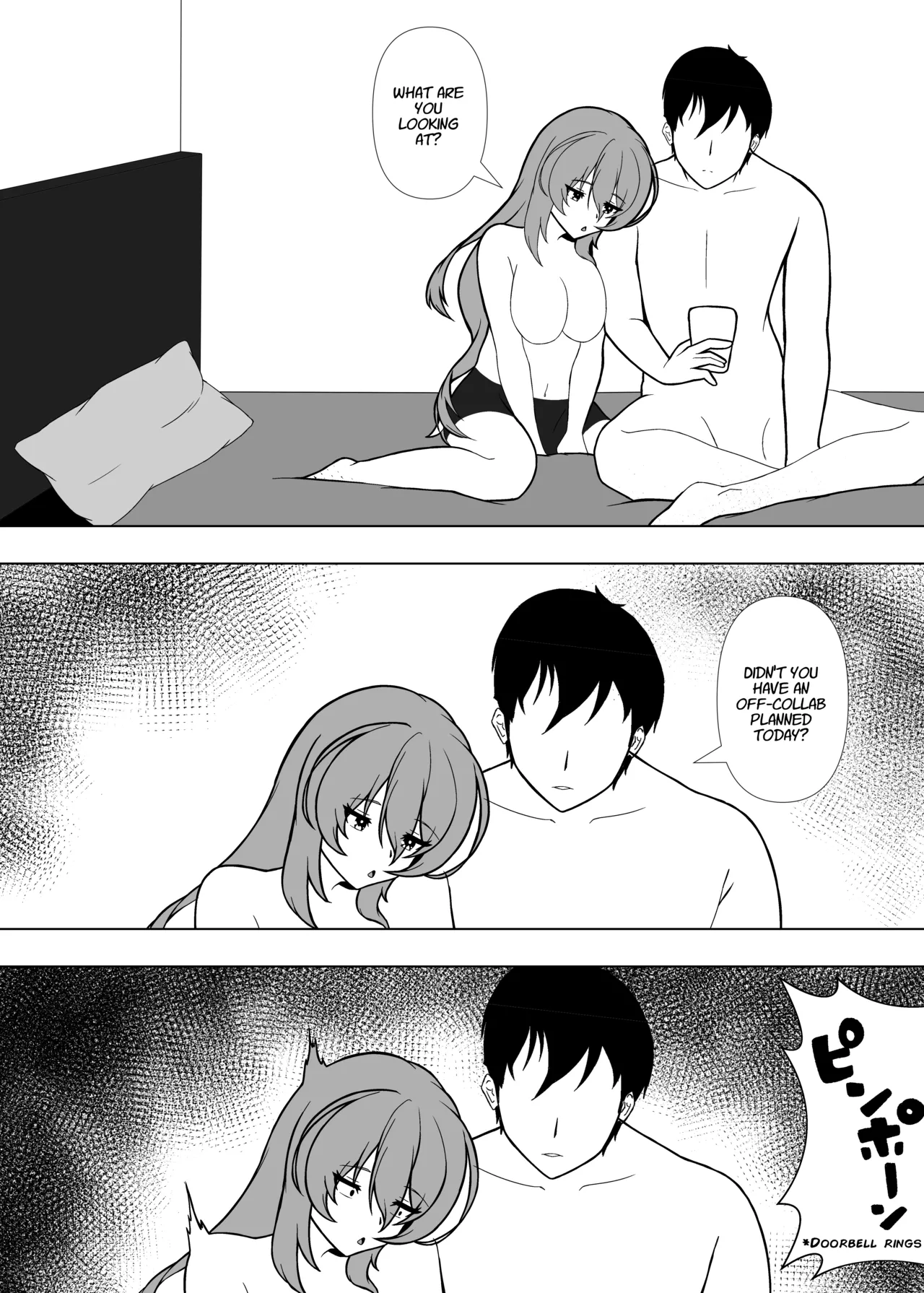 Day Off With A VTuber page 37 featuring moona hoshinova hololive parody - sole female sole male hentai manga - read online free