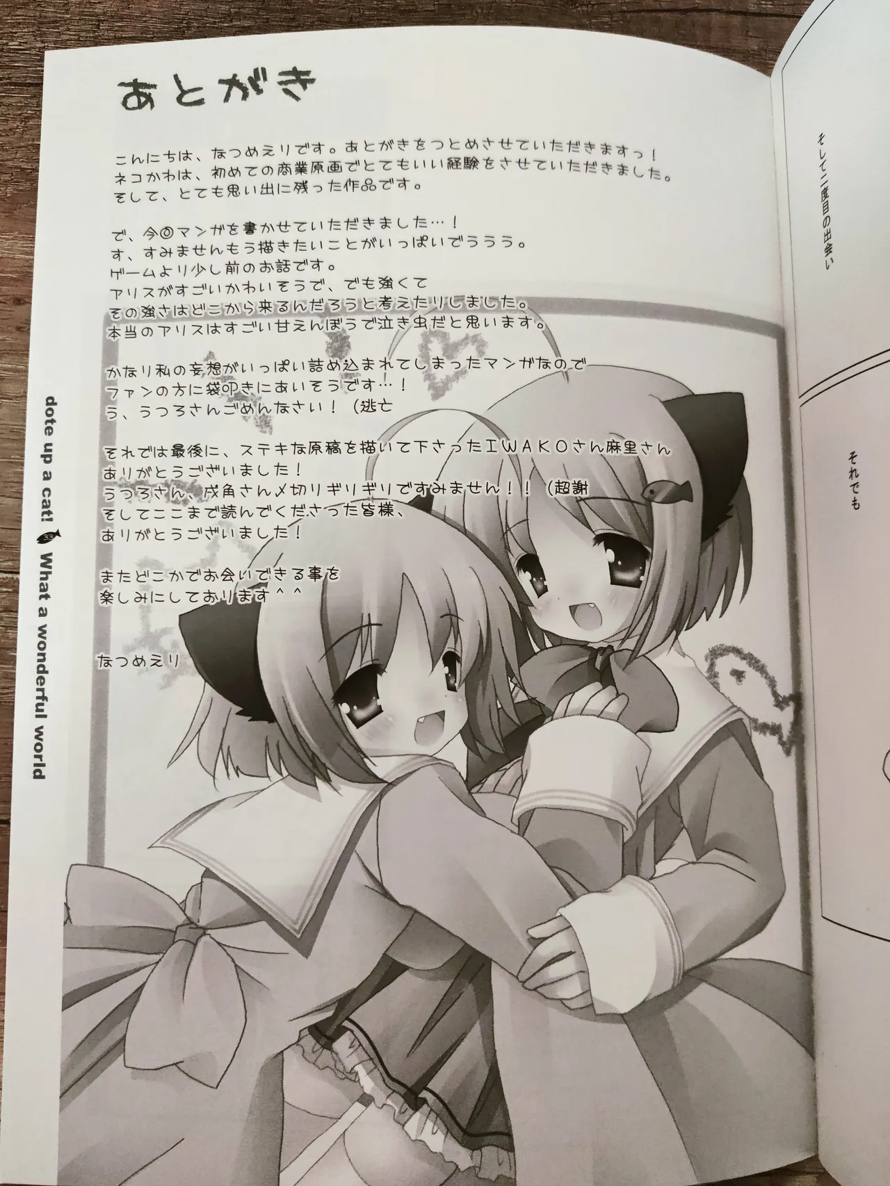 What A Wonderful World page 34 original parody - kemonomimi twins hentai manga - read online free