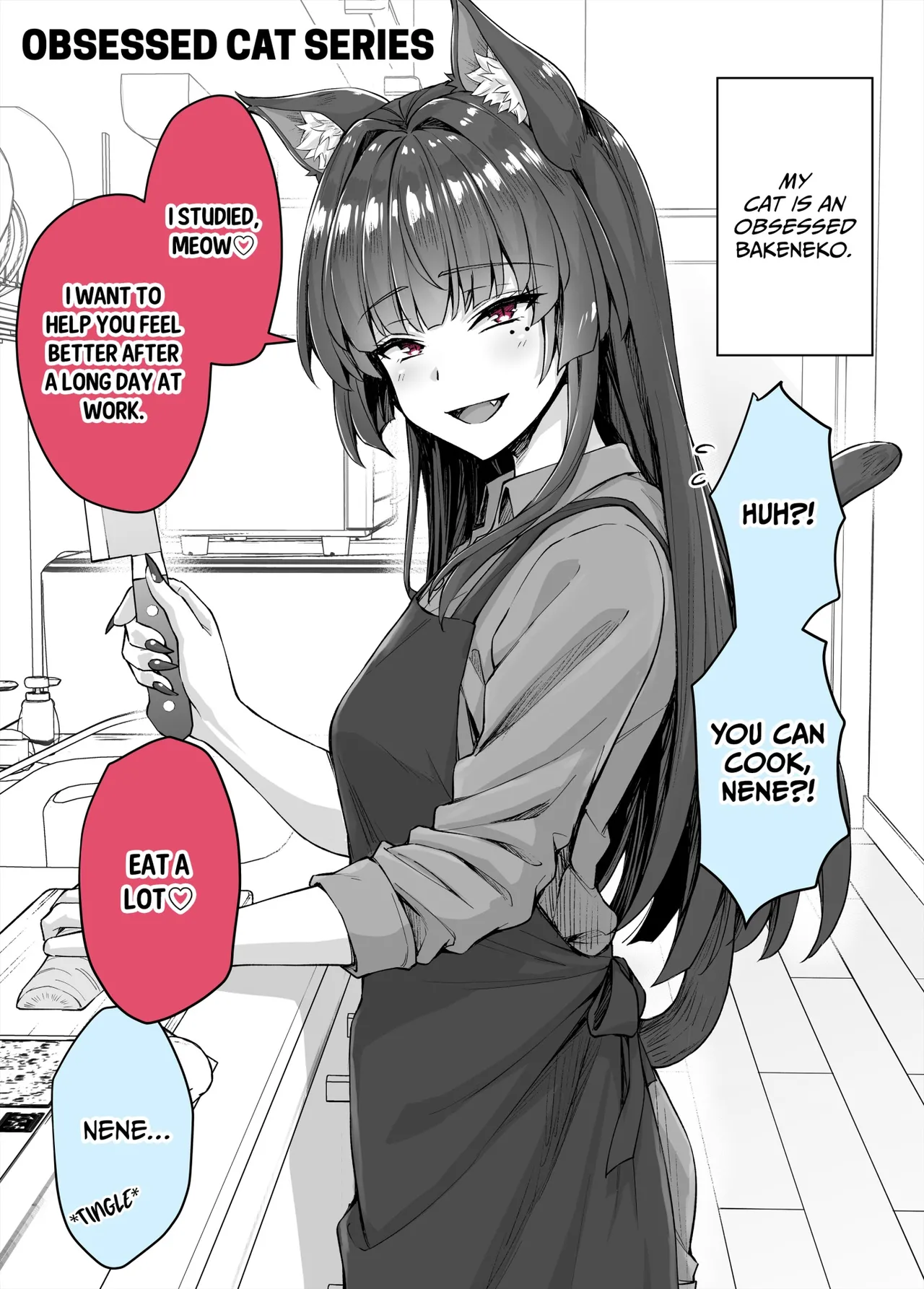 Uchi no Yandere na Kaineko-chan ni Mechakucha ni Shiborarechau Hanashi + Yandere Kai Neko Series | My Obsessive Kitty Squeezes Me Dry page 60 original parody - sole female sole male hentai manga - read online free