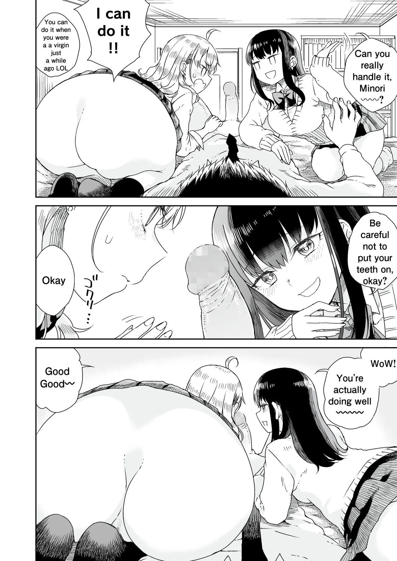 [Refrevo Comic (Hirota Masatane)] Otagal ~Otaku ni Yasashii Shiro & Kuro Gal to Love Love Noumitsu Fudeoroshi W Ecchi~ | Otagal~Losing Virgin sweet sex with black and white style girl who being nice to Otaku~ [English] page 23 original parody - sole male nakadashi hentai manga - read online free