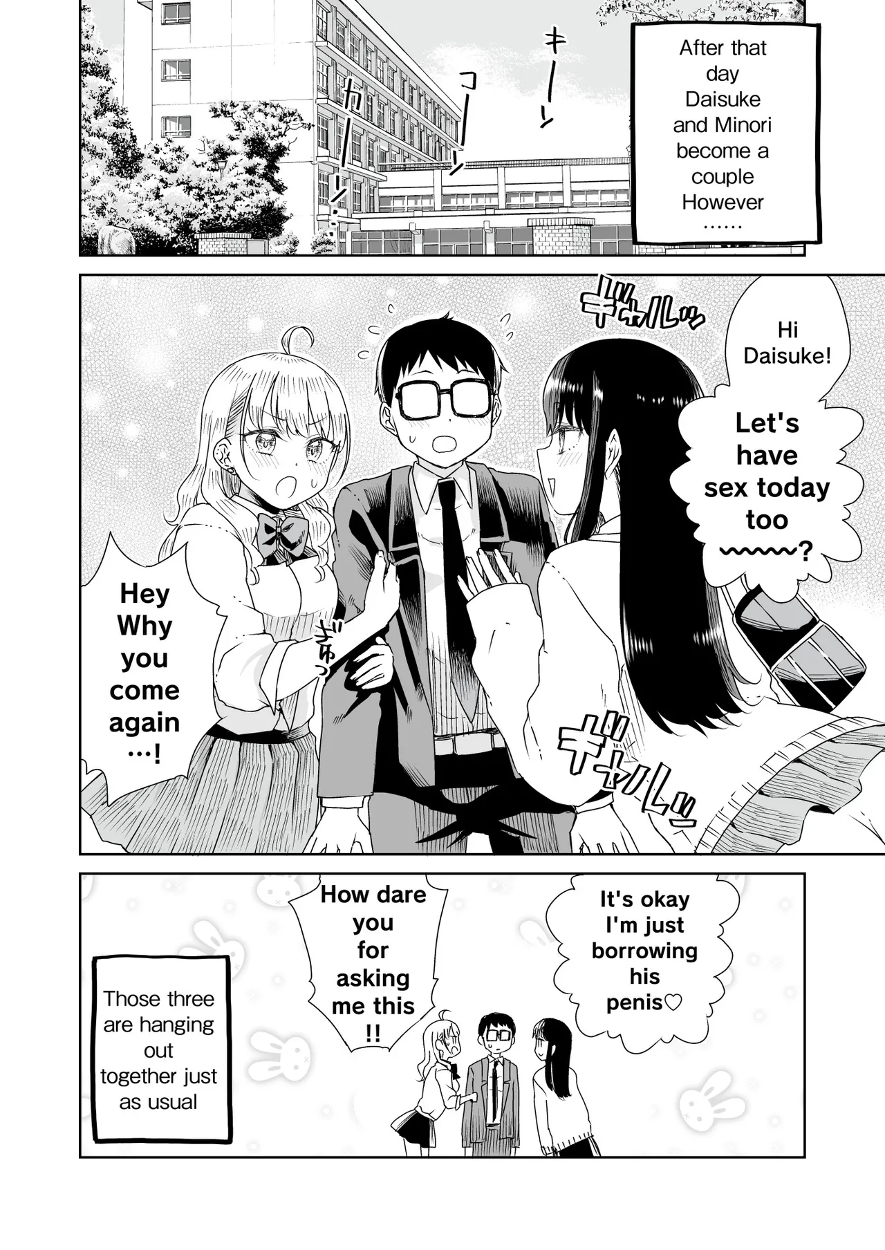 [Refrevo Comic (Hirota Masatane)] Otagal ~Otaku ni Yasashii Shiro & Kuro Gal to Love Love Noumitsu Fudeoroshi W Ecchi~ | Otagal~Losing Virgin sweet sex with black and white style girl who being nice to Otaku~ [English] page 43 original parody - schoolboy uniform group hentai manga - read online free