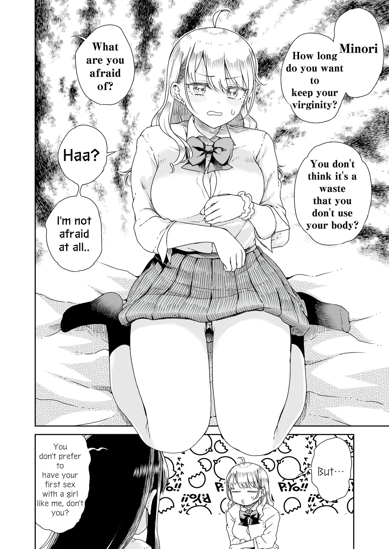 [Refrevo Comic (Hirota Masatane)] Otagal ~Otaku ni Yasashii Shiro & Kuro Gal to Love Love Noumitsu Fudeoroshi W Ecchi~ | Otagal~Losing Virgin sweet sex with black and white style girl who being nice to Otaku~ [English] page 9 original parody - schoolboy uniform group hentai manga - read online free