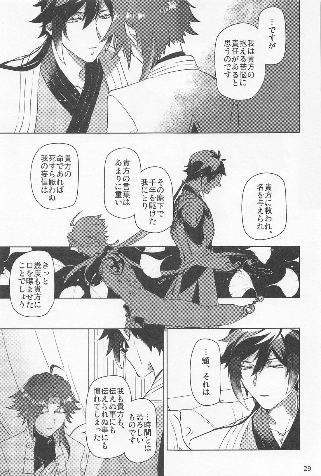 Shukuya Bimui, Sengan Muryou page 28 featuring zhongli genshin impact parody - males only yaoi hentai manga - read online free