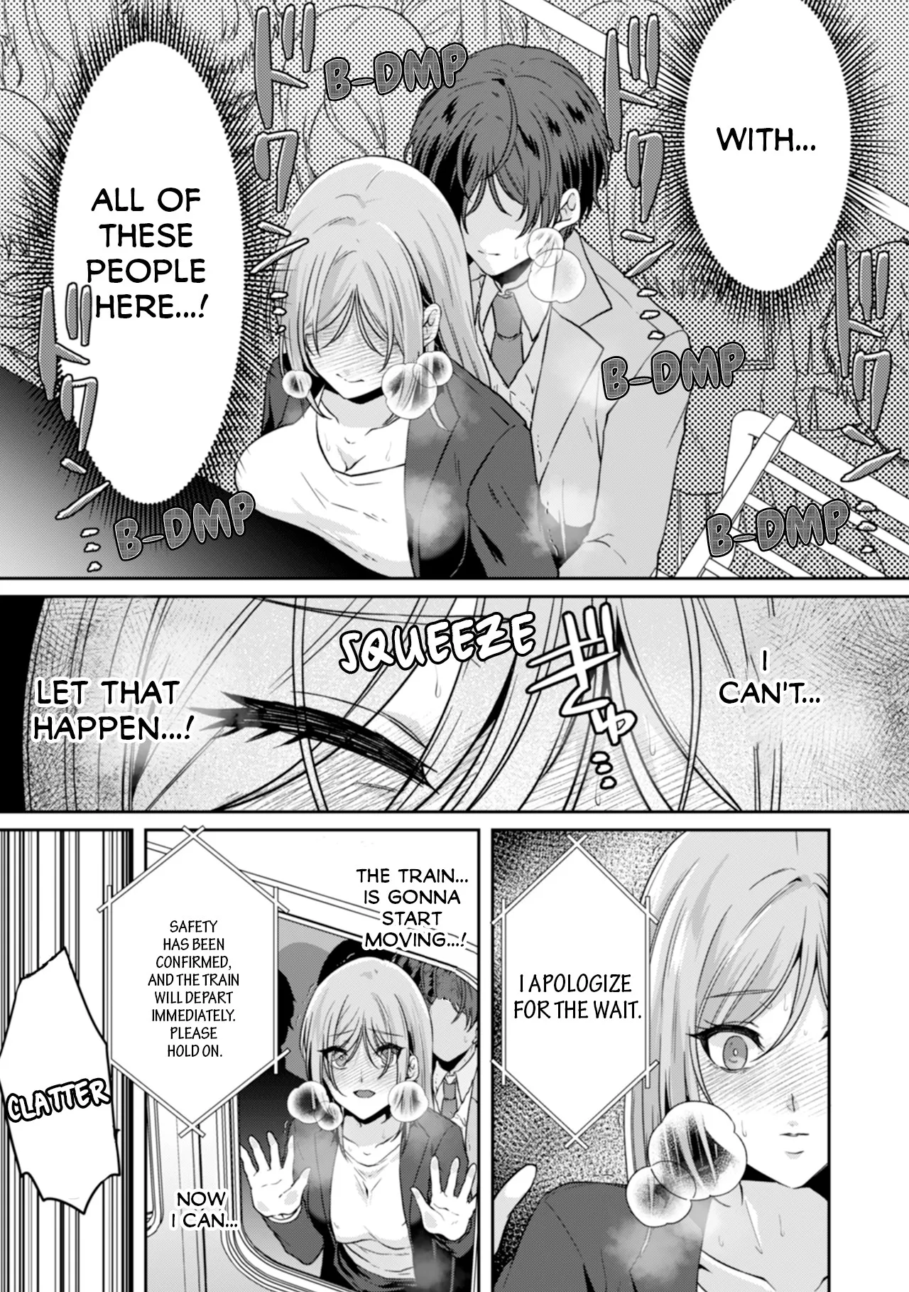 Manin Densha de Shikkin Sunzen!? Chikan Danshi no Ijiwaru na Yubi de Ikasare Tsuzuketa OL | Almost Pissing on a Crowded Train?! #1-10 page 21 - big breasts chastity belt hentai manga - read online free