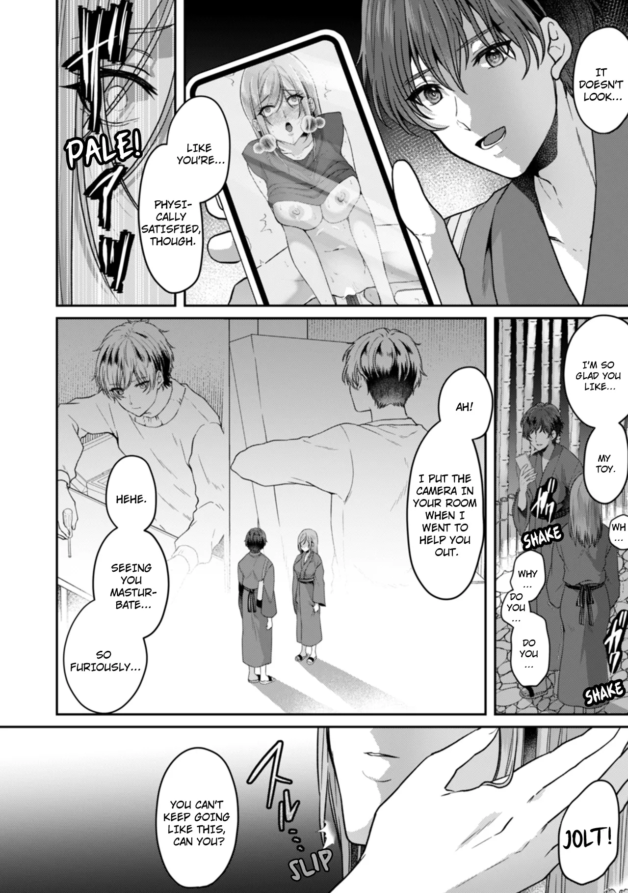 Manin Densha de Shikkin Sunzen!? Chikan Danshi no Ijiwaru na Yubi de Ikasare Tsuzuketa OL | Almost Pissing on a Crowded Train?! #1-10 page 234 - big breasts chastity belt hentai manga - read online free
