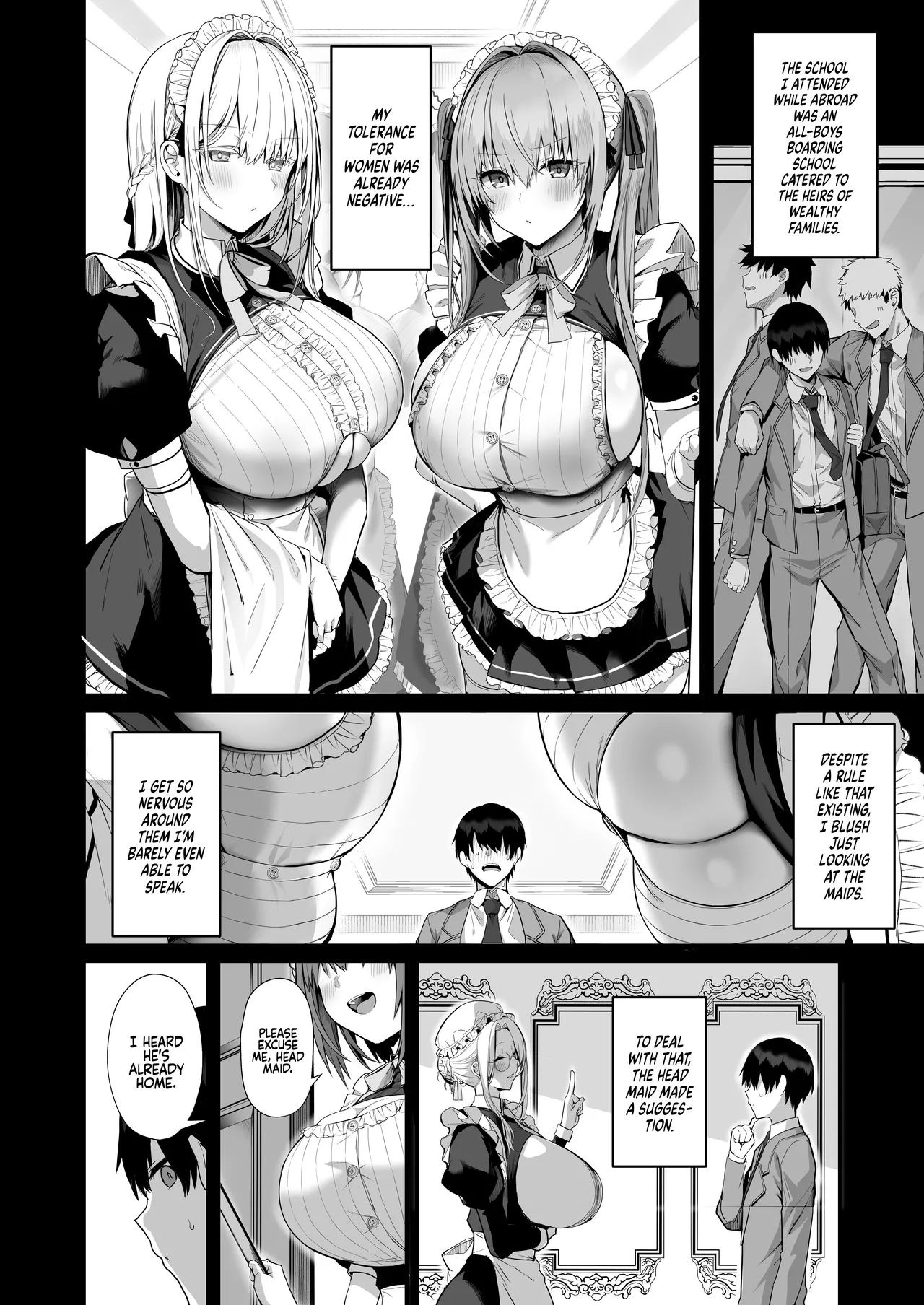 [Flock Blue (Blue_Gk)] Love Maid -Yasashikute Amaama na Kyonyuu Ero Maid San to SEX Shimakuru Ohanashi- | Love Maid - A Story about having lots of Sex with a Sweet, Super-loving Big-breasted Sexy Maid  [English] [Coffedrug] [Digital] - Page 9