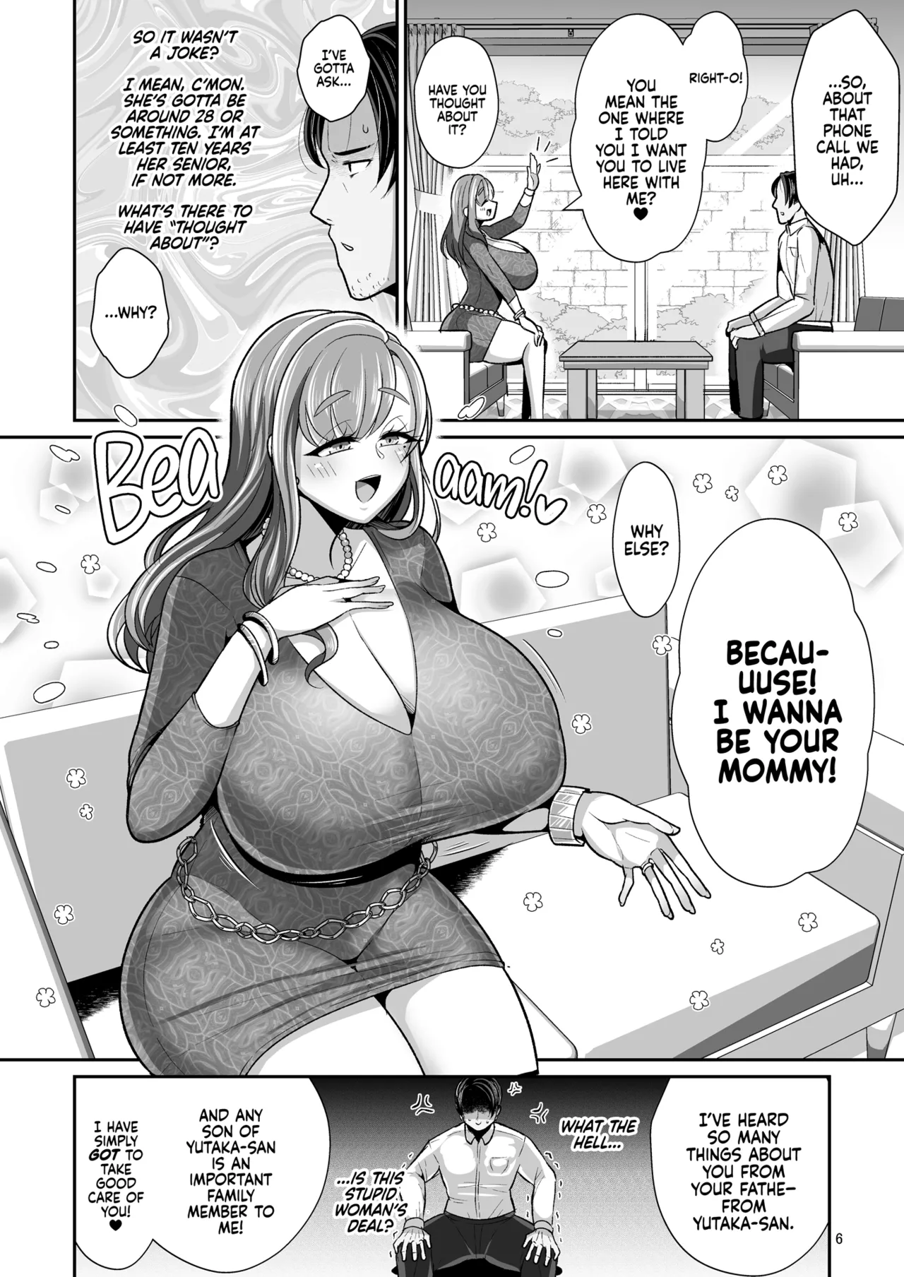 [Shinshunshantonshou (Bukatsu)] Yurufuwa Kyonyuu no Toshishita Mama to Aisaretakatta Oji-san no Ore |  Her, My Younger Well-Endowed Stepmom, and Me, a Sill Old Guy Who’s Only Ever Wanted to Be Loved [English] {2d-market.com} [Decensored] [Digital] - Page 8