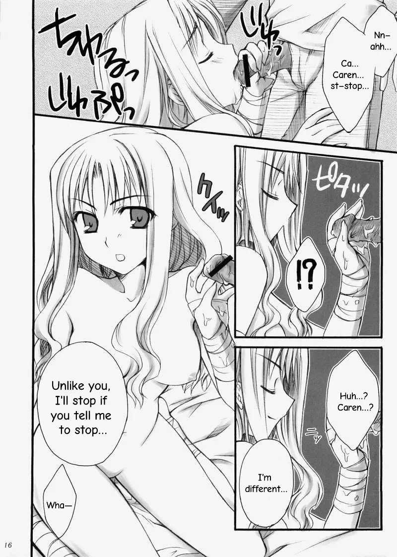 Rin page 15 featuring caren ortensia fate hollow ataraxia parody - sole female sole male hentai manga - read online free