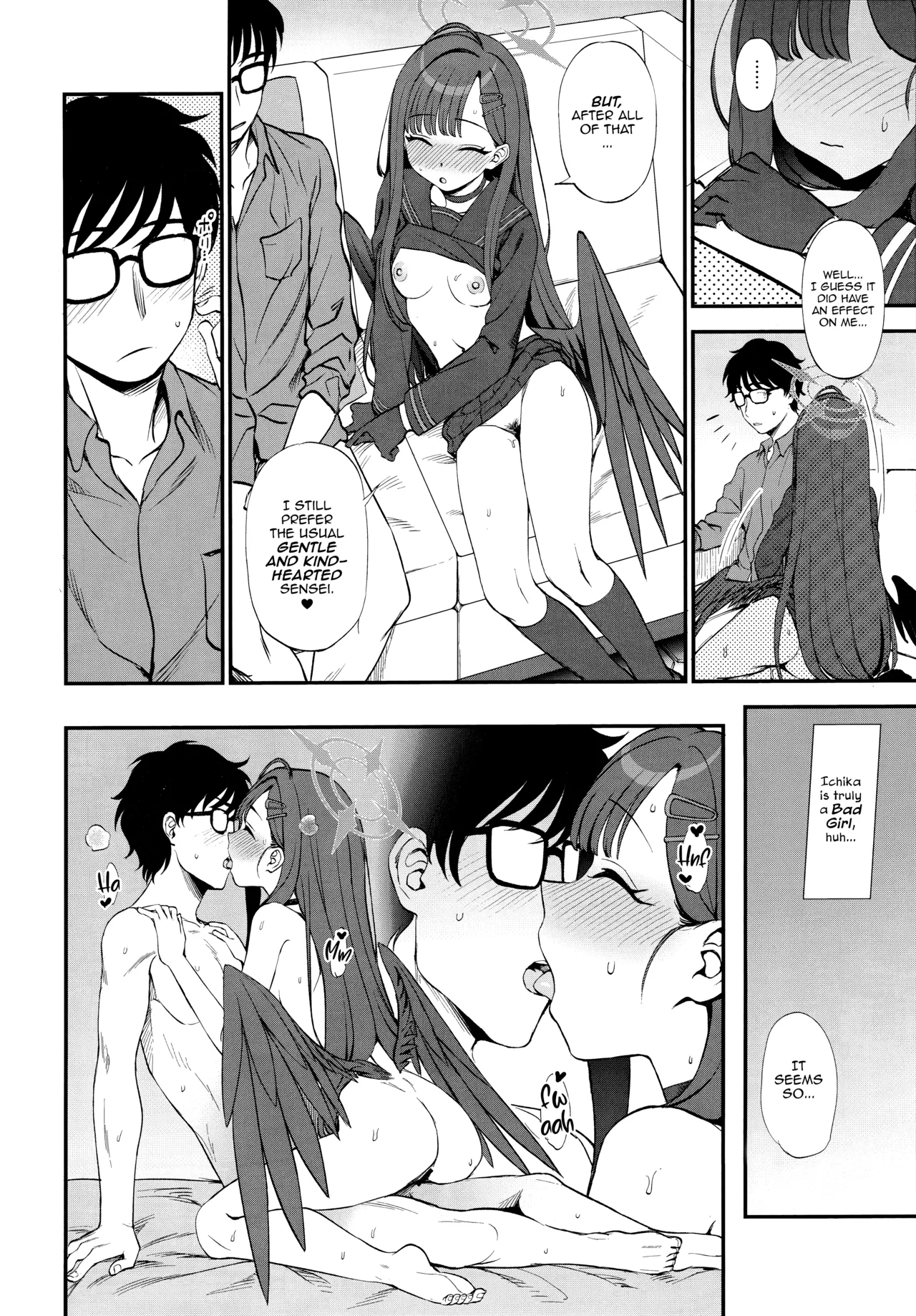 Sensei, Chotto Iissuka? | Sensei, Got a sec~? page 17 featuring sensei blue archive parody - wings glasses hentai manga - read online free