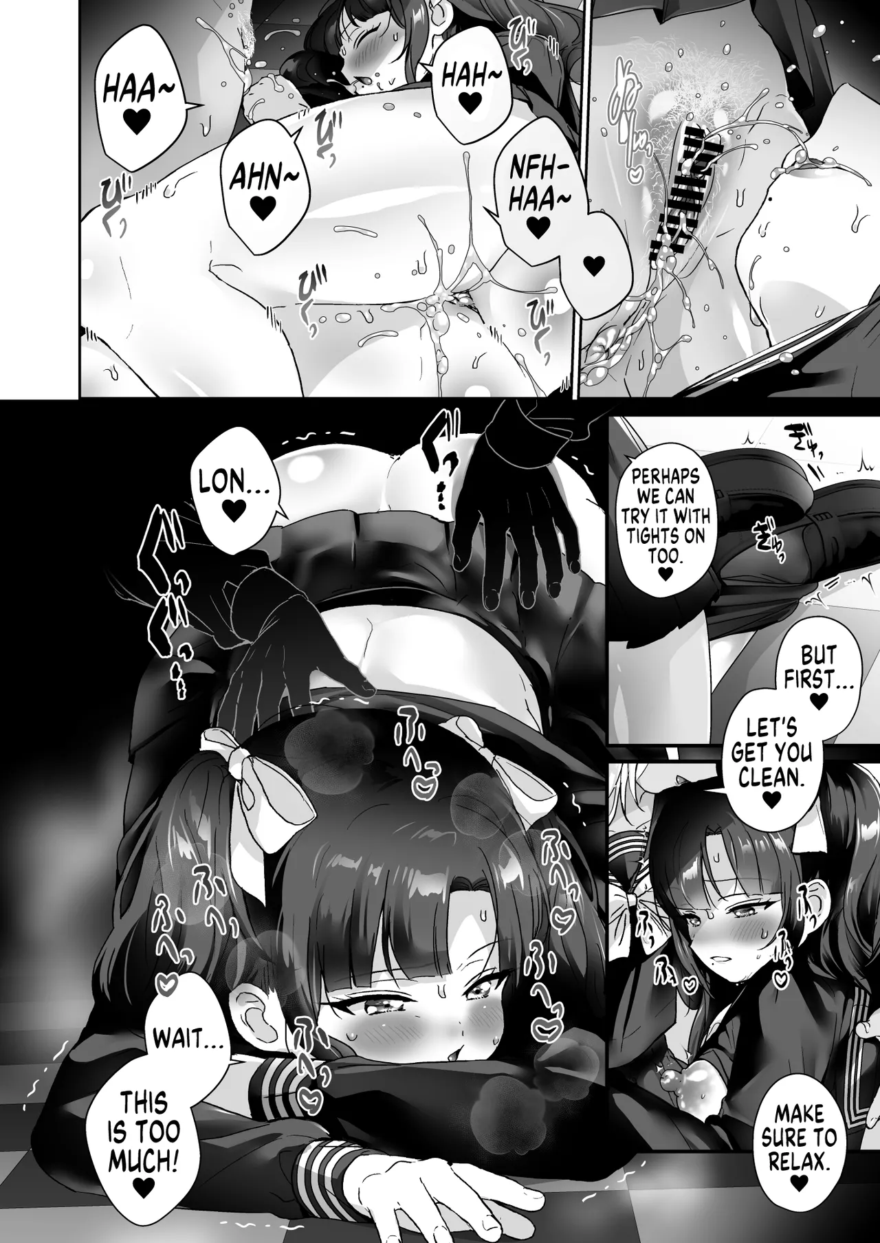 [Koko de Chikubi o Hitotsumami (Juurouta)] Shoujo Ochi -Ron-chan to Hajimete Course- | Falling for Being a Girl: My First Session With Lon-chan [English] [GTF] [Digital] page 22 original parody - females only schoolgirl uniform hentai manga - read online free