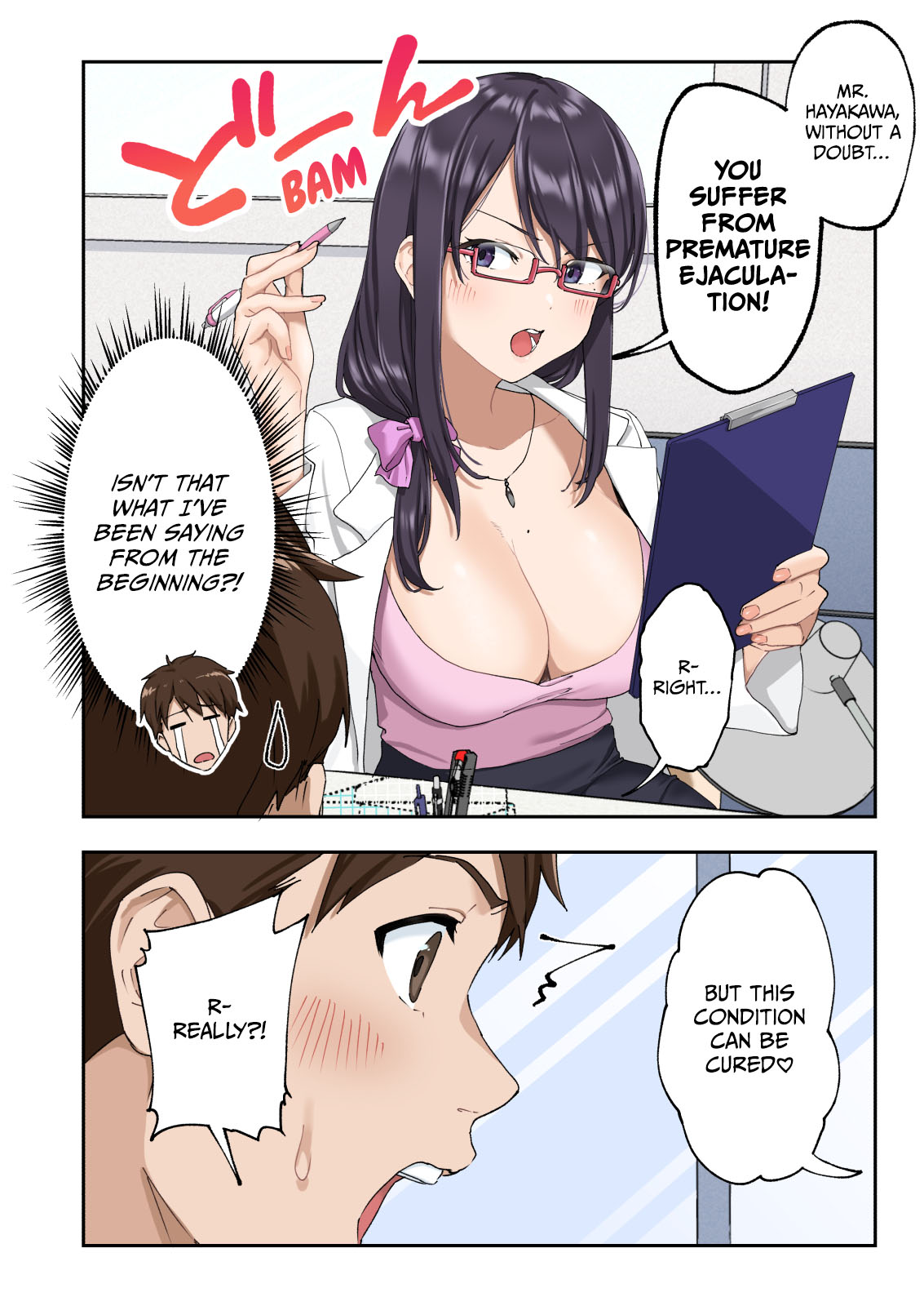 Sourou Kokufuku Clinic | Quick-Shot Therapy Clinic page 25 - handjob kissing hentai manga - read online free