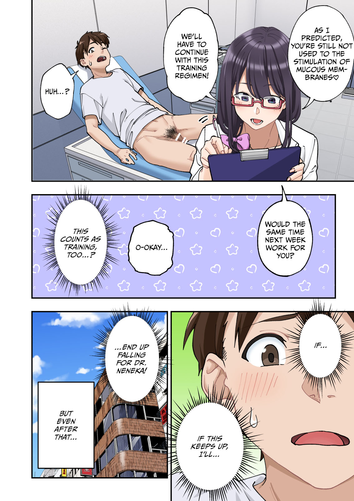 Sourou Kokufuku Clinic | Quick-Shot Therapy Clinic page 55 - handjob kissing hentai manga - read online free