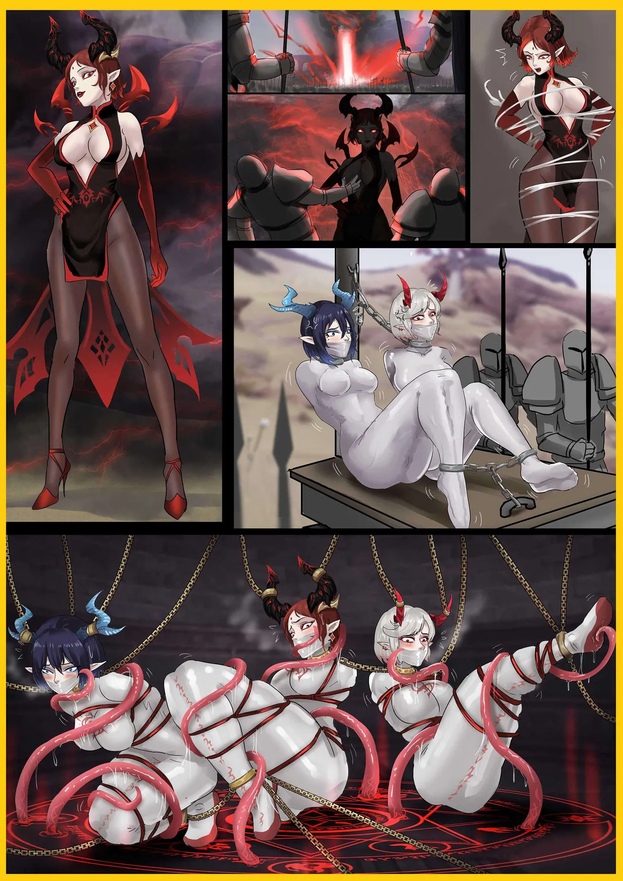 强大魔王中陷阱 01-03 page 35 original parody - gag bondage hentai manga - read online free