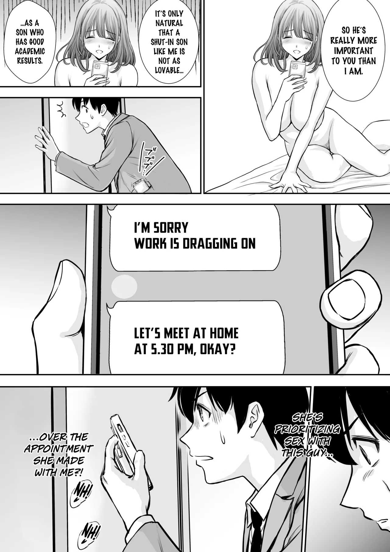 [Tarobaumu] Boku no Kaa-chan ga Hikikomori Neet Debu Aniki no Seishori Onaho ni Natteita Hanashi | My Mother is My Fat Shut-in Older NEET Brother's Sex Relief Onahole [English] [Rinruririn] [Decensored] page 36 original parody - sole female nakadashi hentai manga - read online free