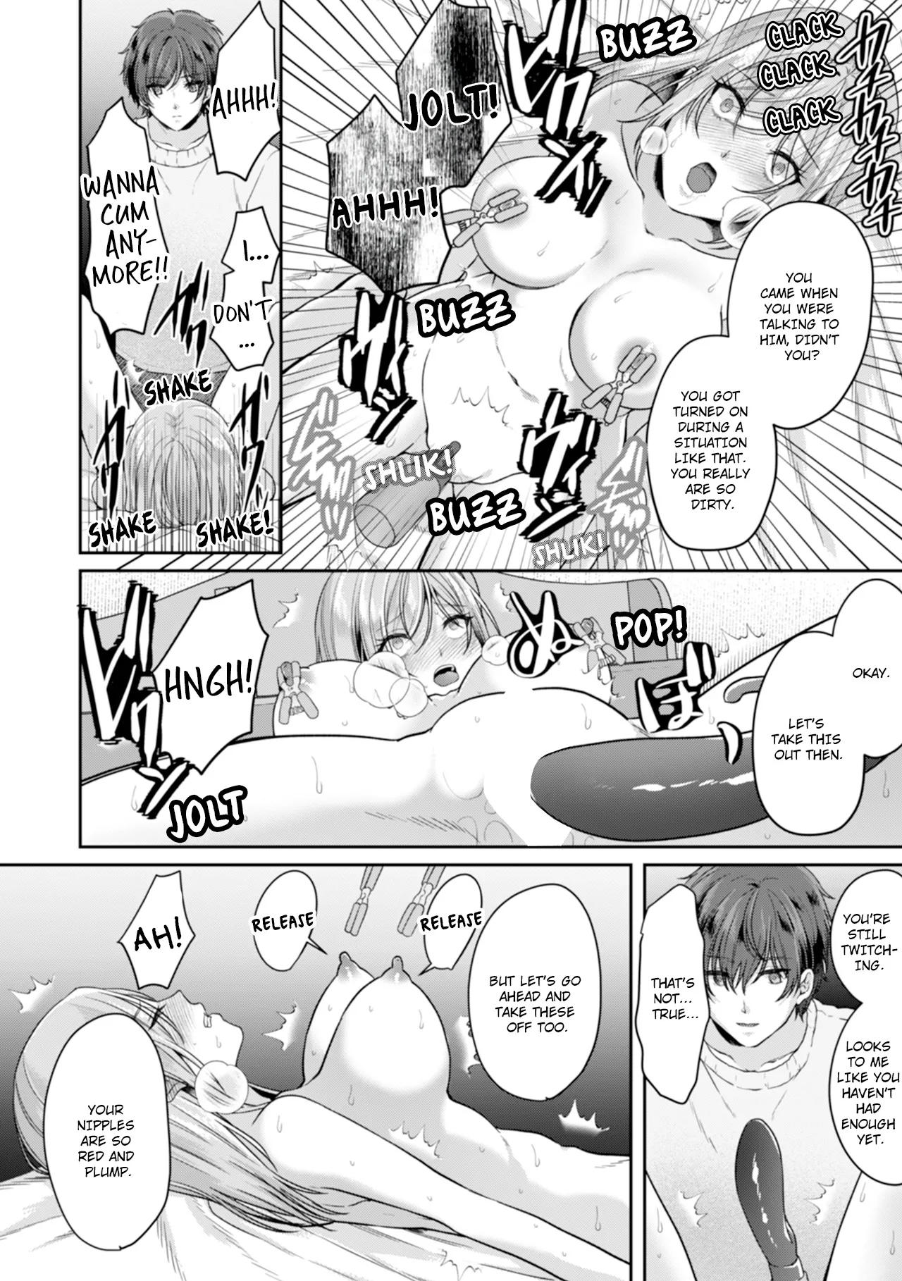 Manin Densha de Shikkin Sunzen!? Chikan Danshi no Ijiwaru na Yubi de Ikasare Tsuzuketa OL | Almost Pissing on a Crowded Train?! #1-16 page 182 - big breasts chastity belt hentai manga - read online free
