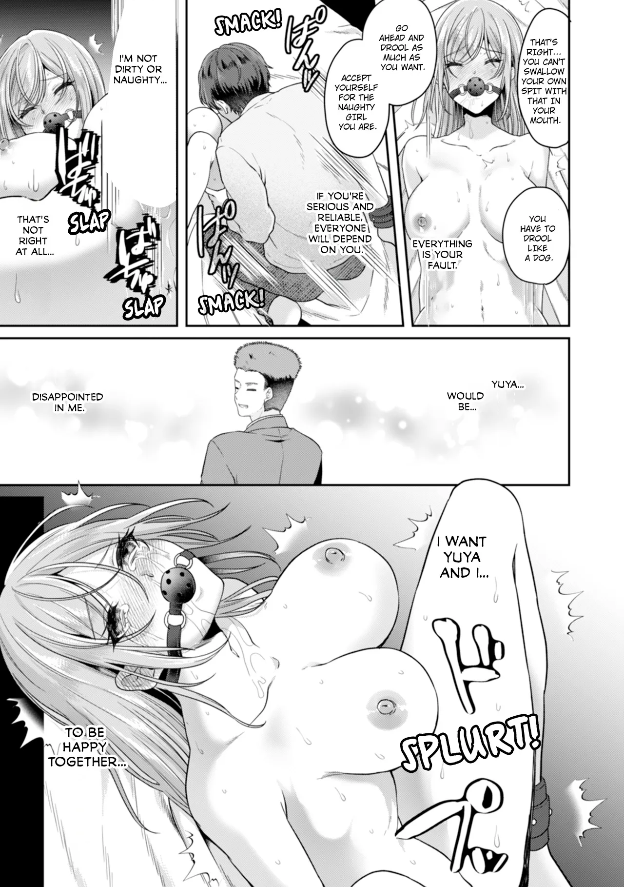 Manin Densha de Shikkin Sunzen!? Chikan Danshi no Ijiwaru na Yubi de Ikasare Tsuzuketa OL | Almost Pissing on a Crowded Train?! #1-16 page 187 - big breasts chastity belt hentai manga - read online free