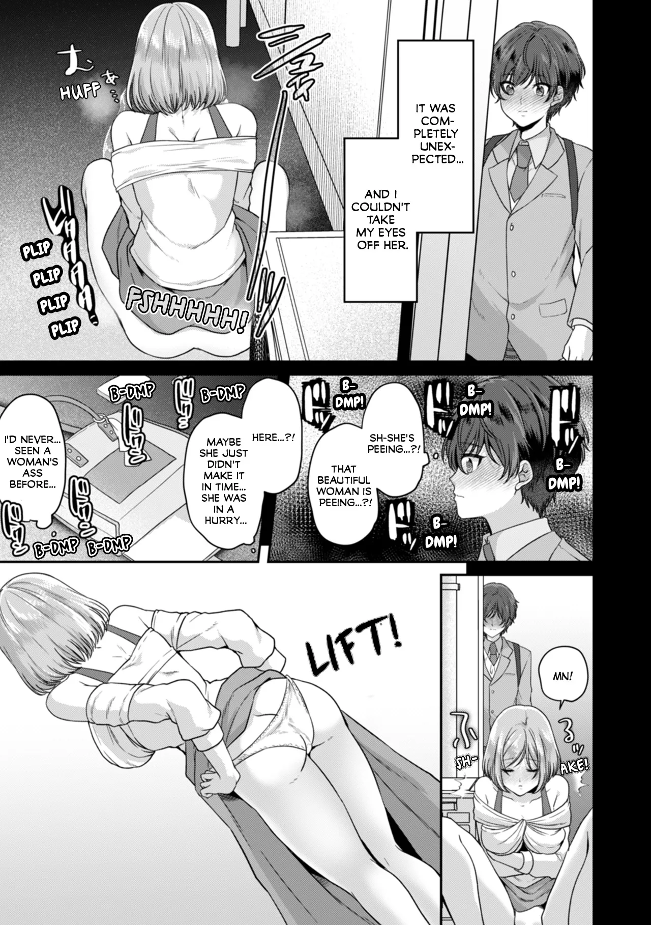 Manin Densha de Shikkin Sunzen!? Chikan Danshi no Ijiwaru na Yubi de Ikasare Tsuzuketa OL | Almost Pissing on a Crowded Train?! #1-16 page 200 - big breasts chastity belt hentai manga - read online free