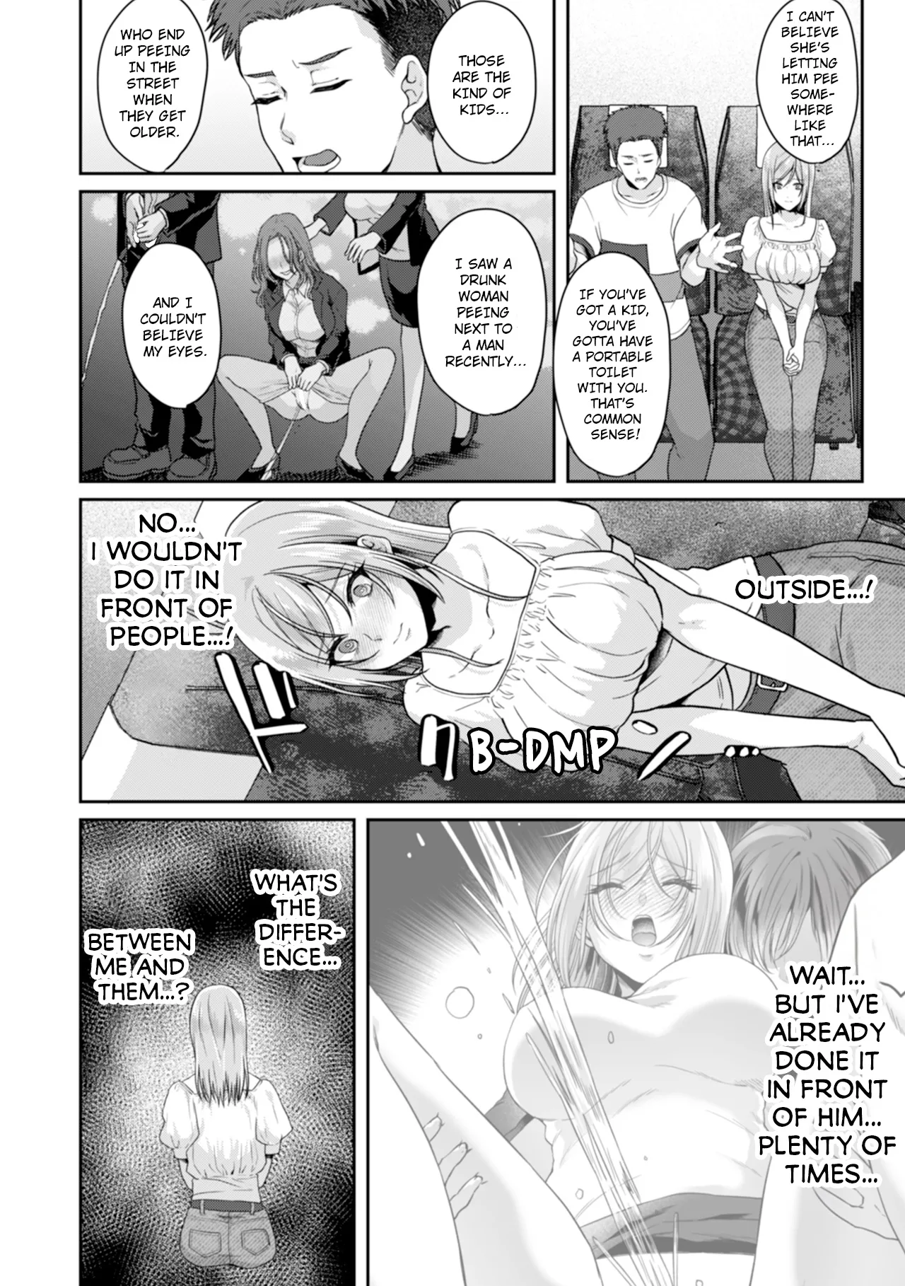 Manin Densha de Shikkin Sunzen!? Chikan Danshi no Ijiwaru na Yubi de Ikasare Tsuzuketa OL | Almost Pissing on a Crowded Train?! #1-16 page 282 - full censorship big breasts hentai manga - read online free