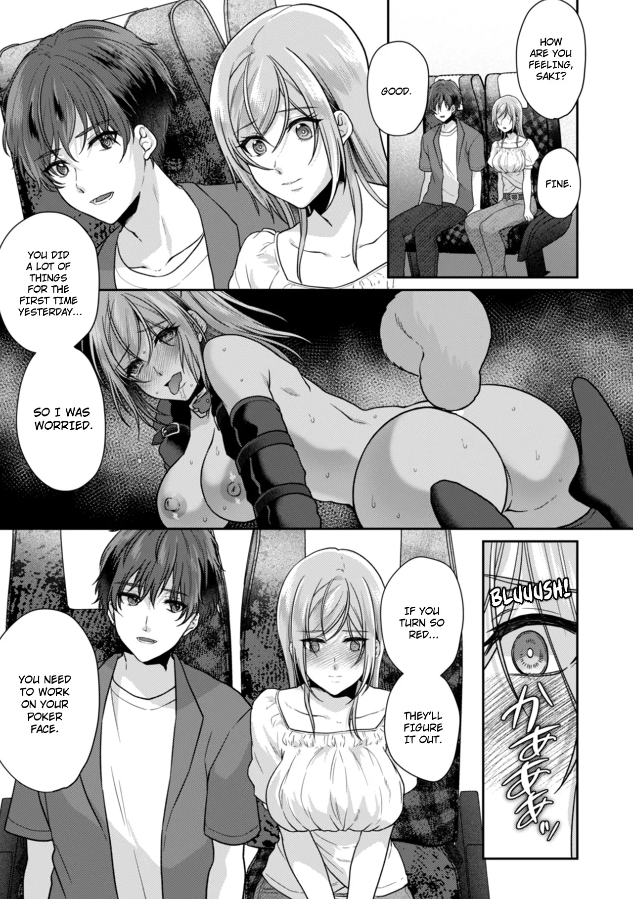 Manin Densha de Shikkin Sunzen!? Chikan Danshi no Ijiwaru na Yubi de Ikasare Tsuzuketa OL | Almost Pissing on a Crowded Train?! #1-16 page 287 - big breasts chastity belt hentai manga - read online free